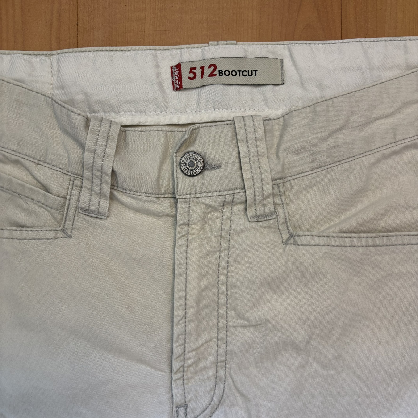 Levi's White 512 Bootcut Jeans 32x30 image 3