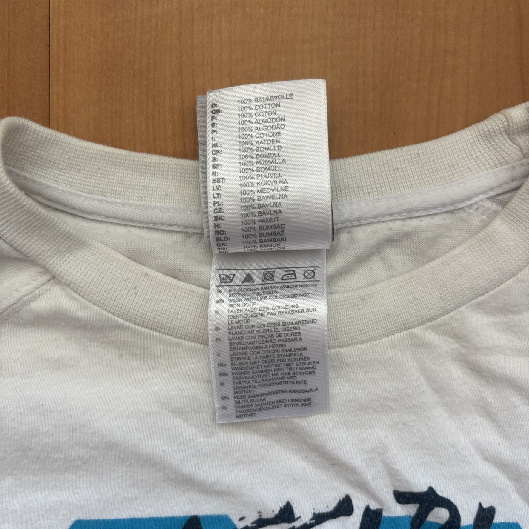Adidas White & Blue Men's Graphic T-Shirt Medium Impossible Is Nothing image 6