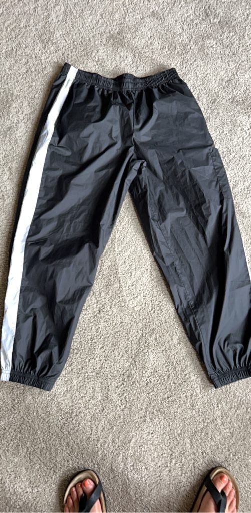 Nike Black & White Track Pants Large Elastic Waist