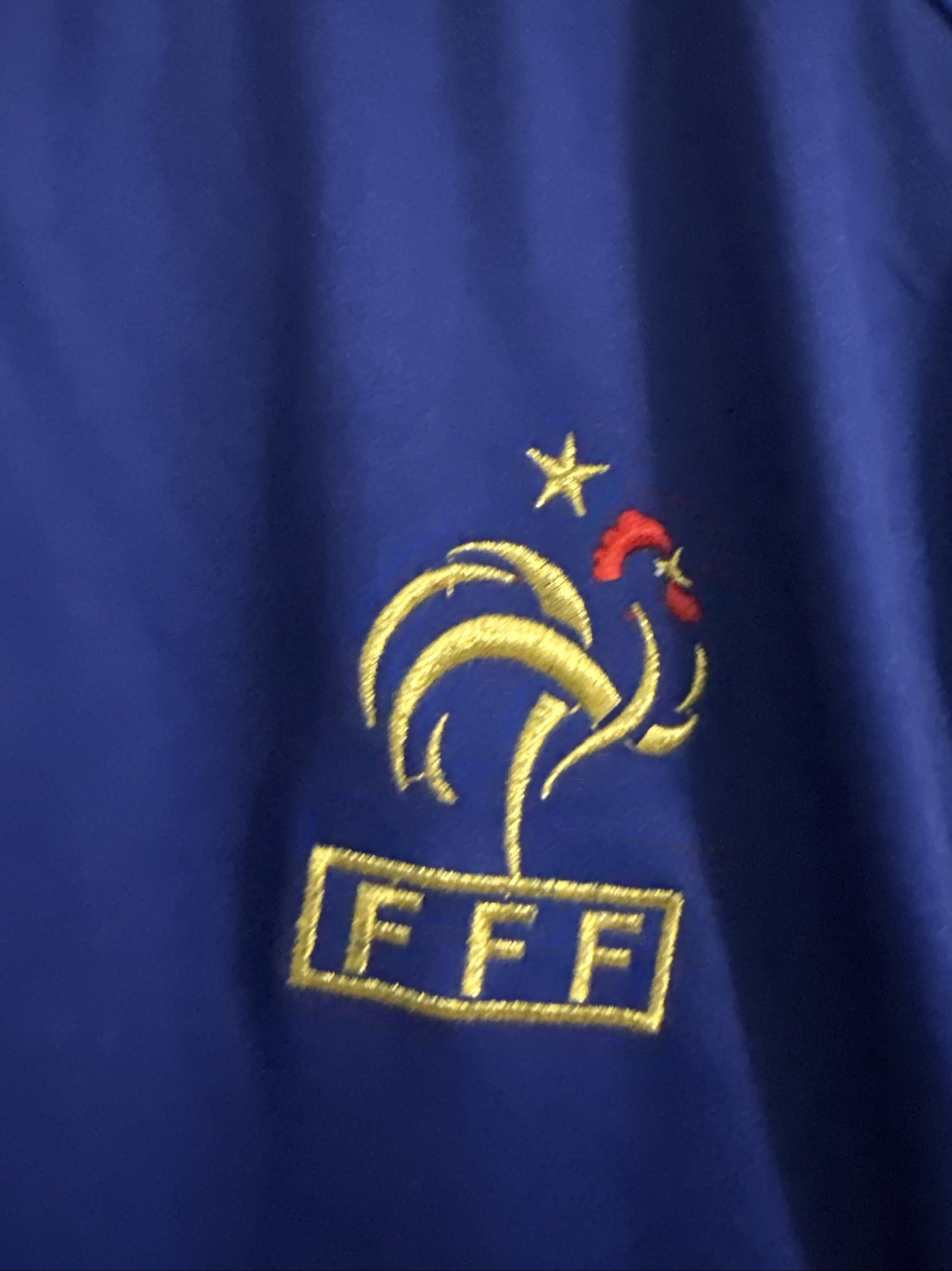 Adidas Unisex Blue FFF Football Jersey Medium ClimaCool image 7