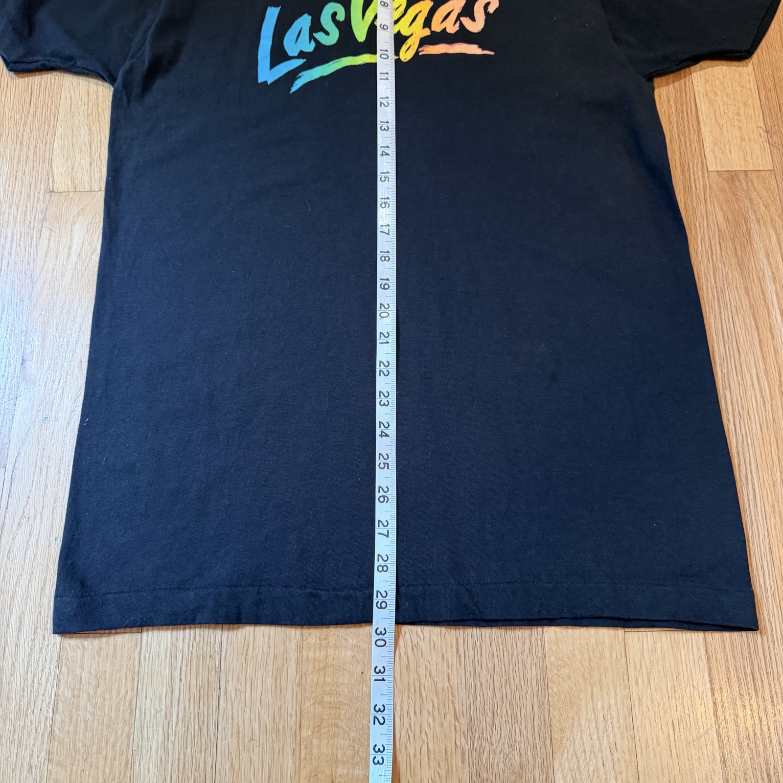 Bloopers! Black Las Vegas Print Cotton T-Shirt Large 42-44 image 6