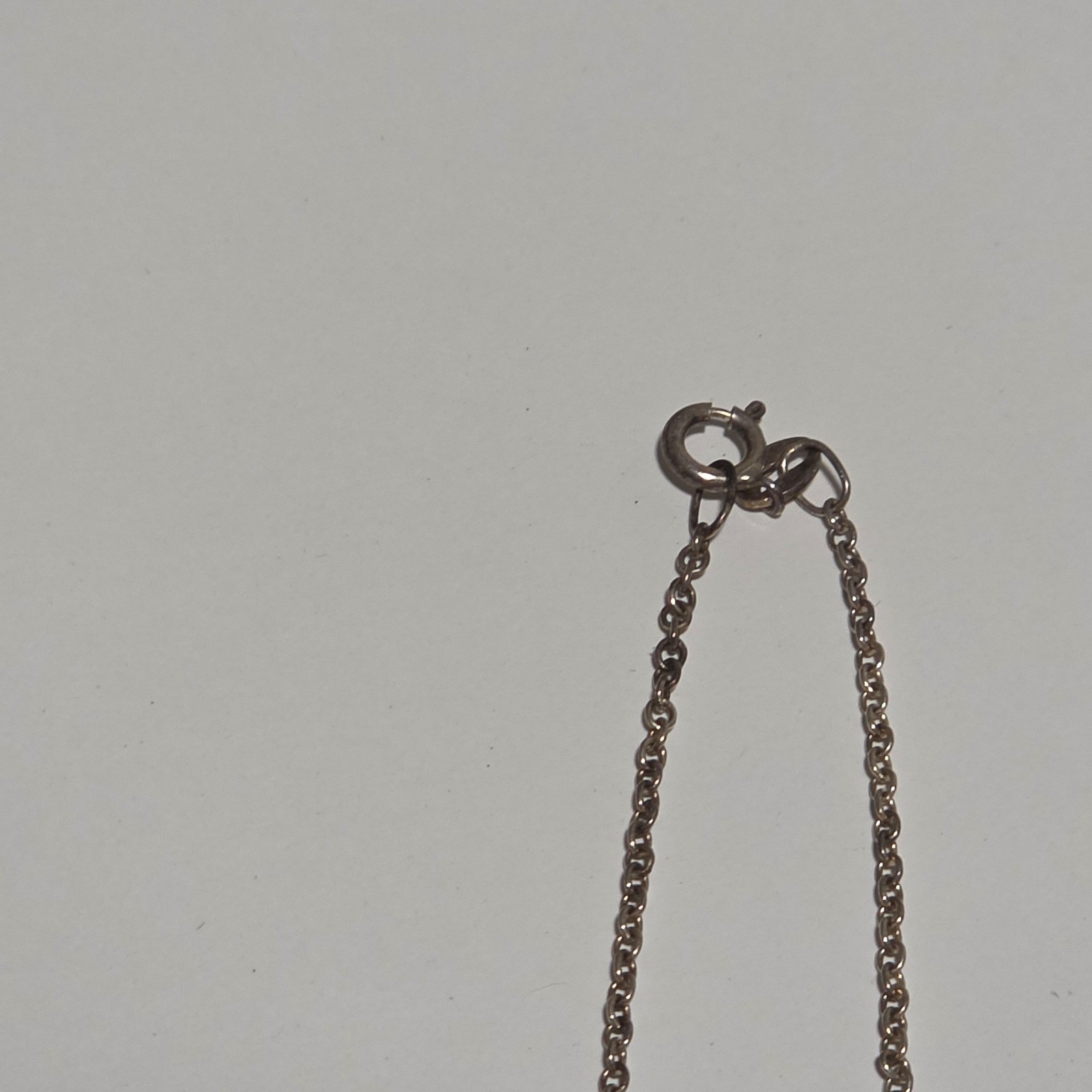 Vintage Sterling Silver Blue Enamel Bird necklace . B4 image 3
