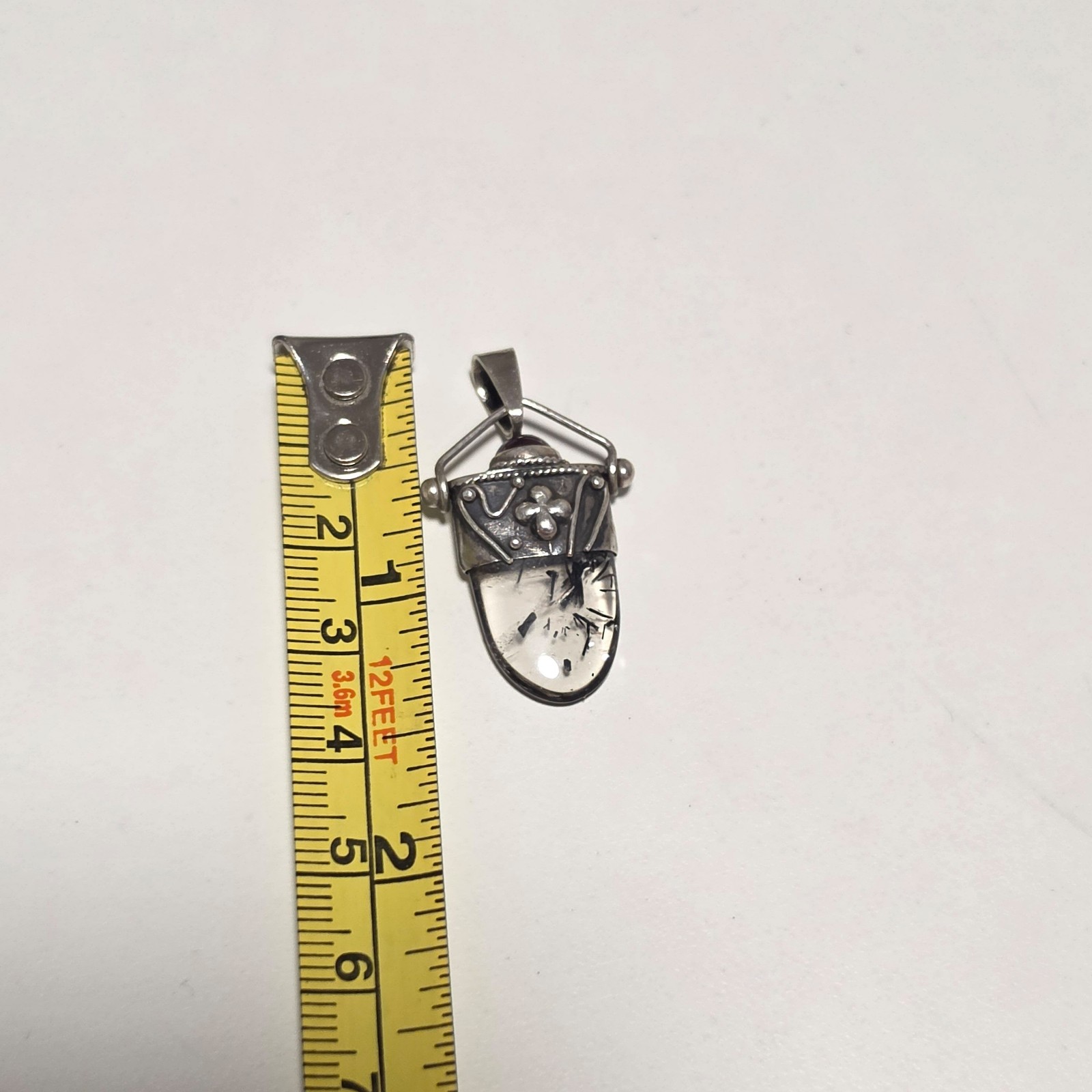 Sterling Silver & Stone Pendant. B4 image 3