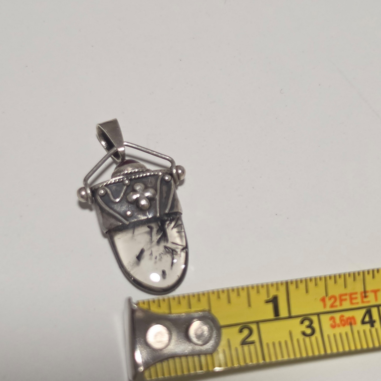 Sterling Silver & Stone Pendant. B4 image 4