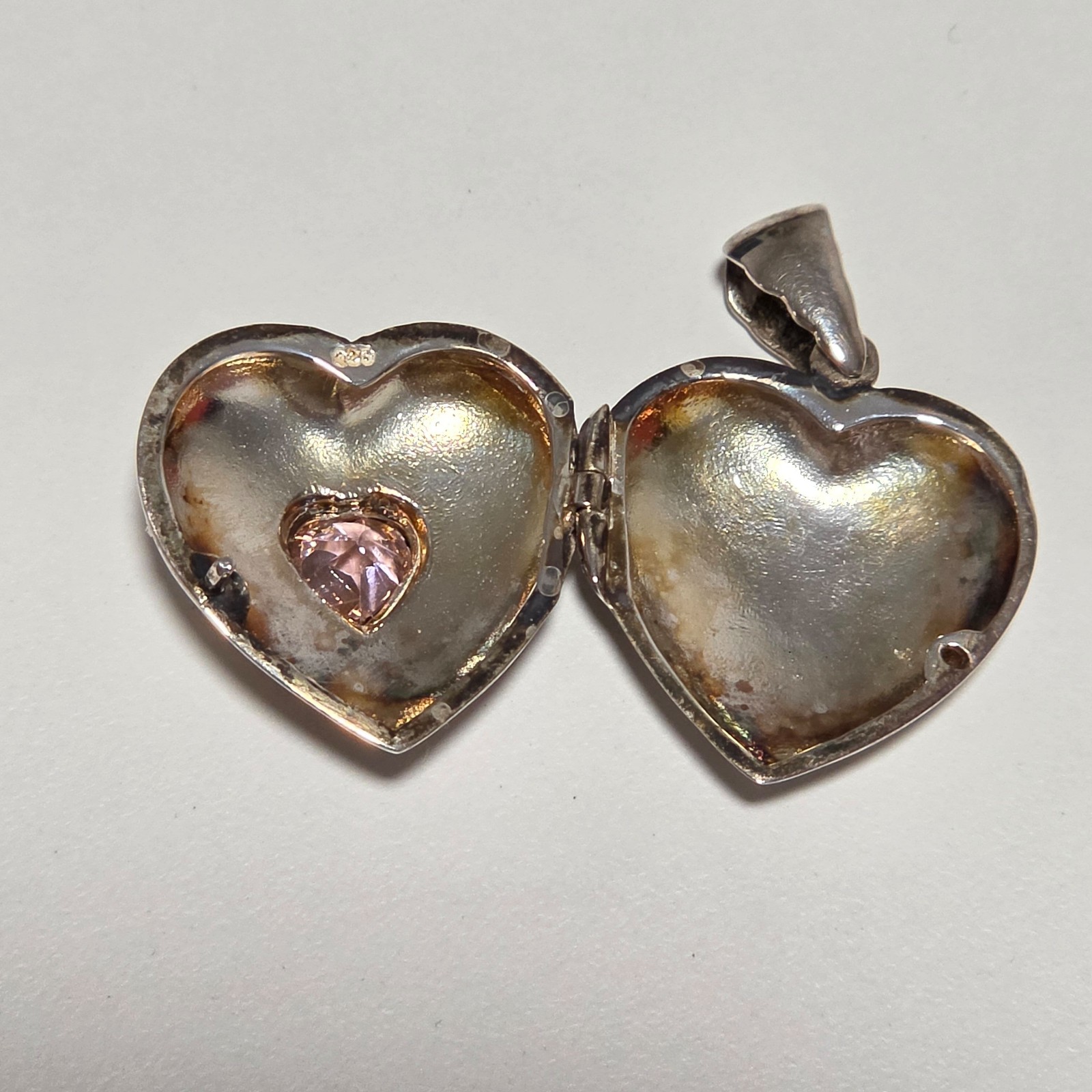 925 Silver Heart Locket Pendant . B4 image 3