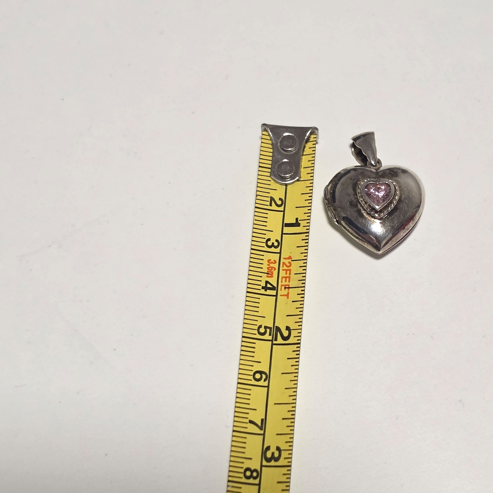 925 Silver Heart Locket Pendant . B4 image 6