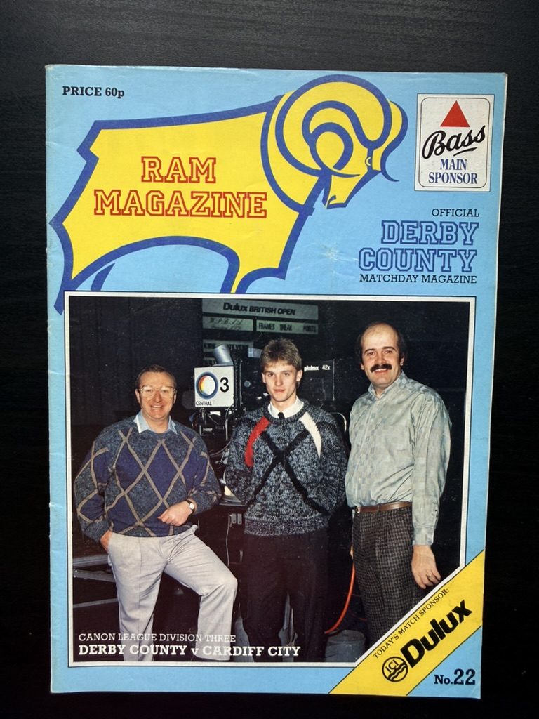 Derby County Ram Magazine Official Matchday Magazine No.22 Cardiff City