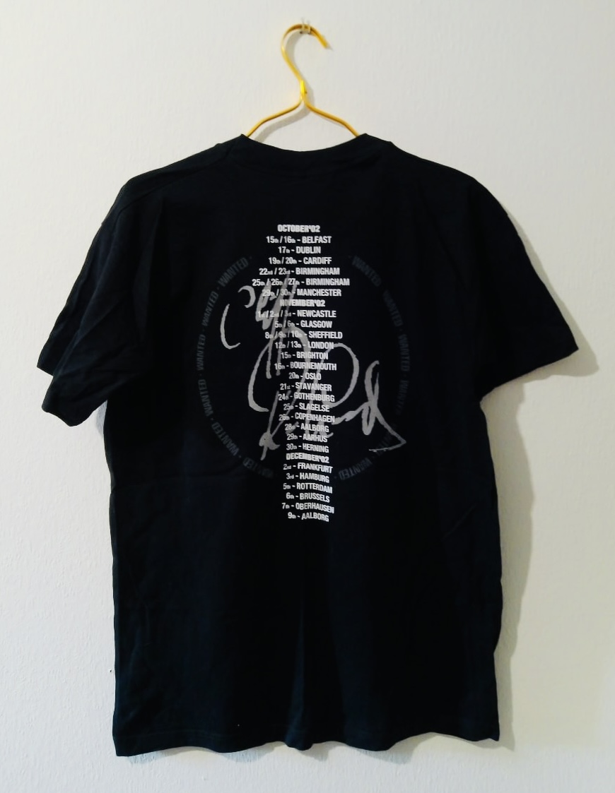 Bnwot Men’s Fruit of the Loom Black Wanted Tour T-Shirt Large Cotton All Seasons Outwear Indoors Outdoors Casual image 2