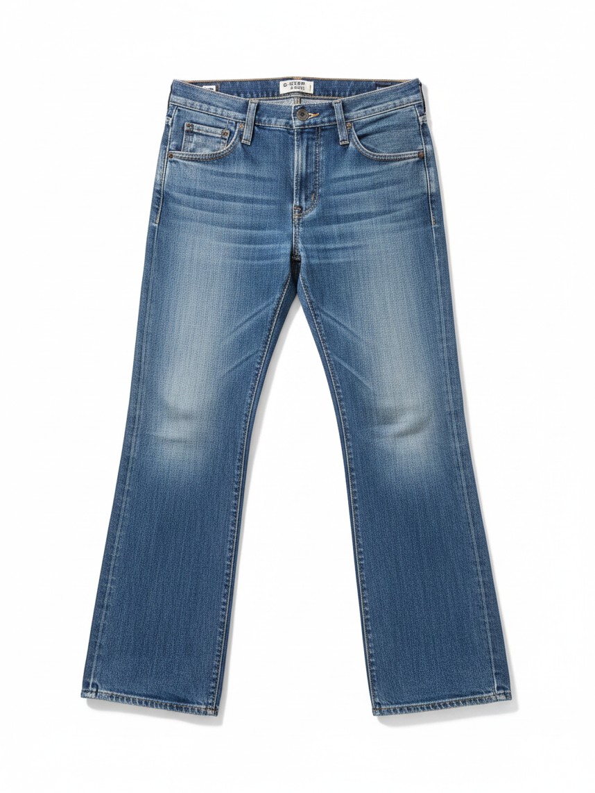 Vintage Y2K G-Star Raw 96 Elwood Low Rise Flare Jeans W27 L30 Blue Denim image 2
