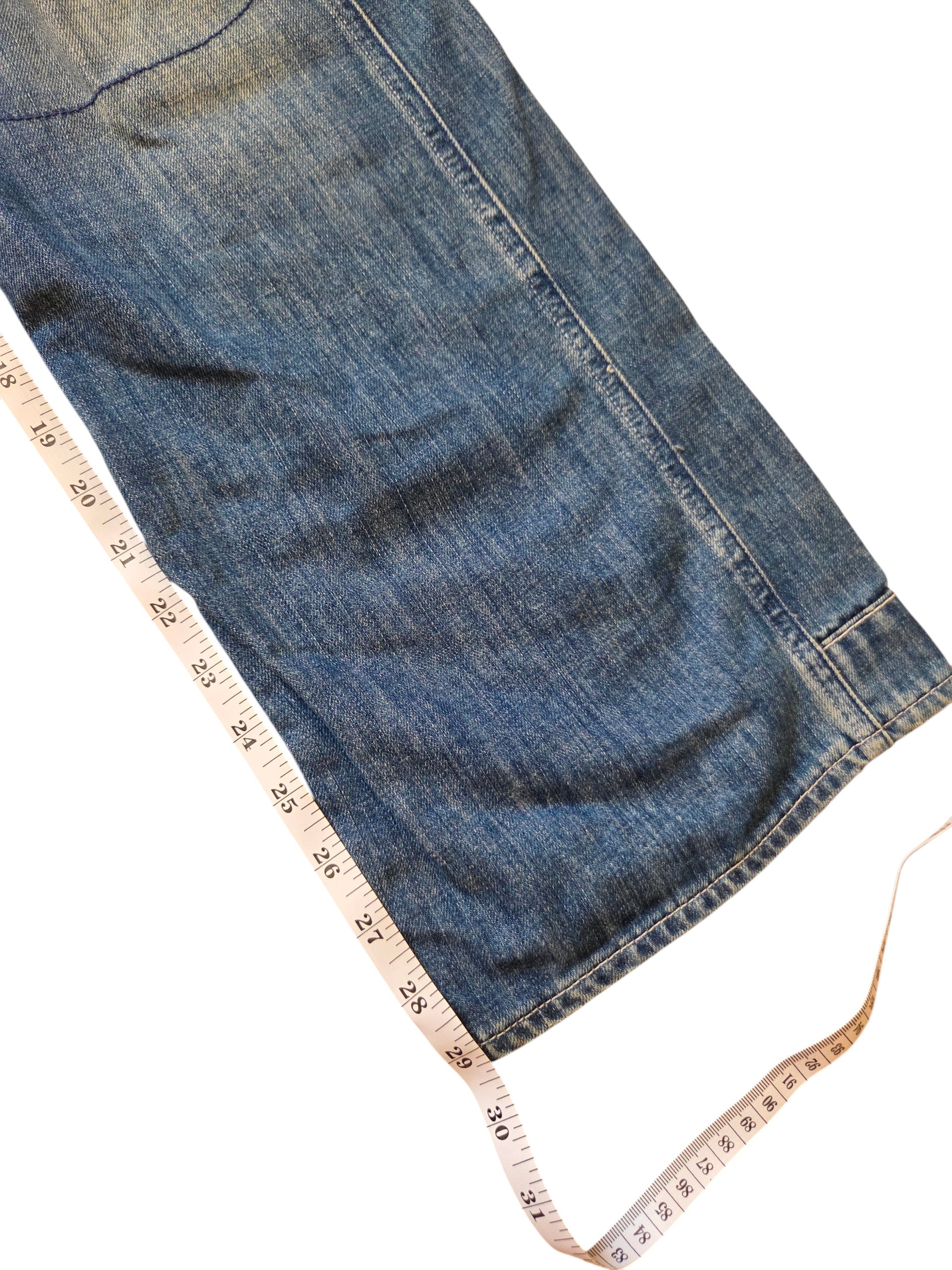 Vintage Y2K G-Star Raw 96 Elwood Low Rise Flare Jeans W27 L30 Blue Denim image 5