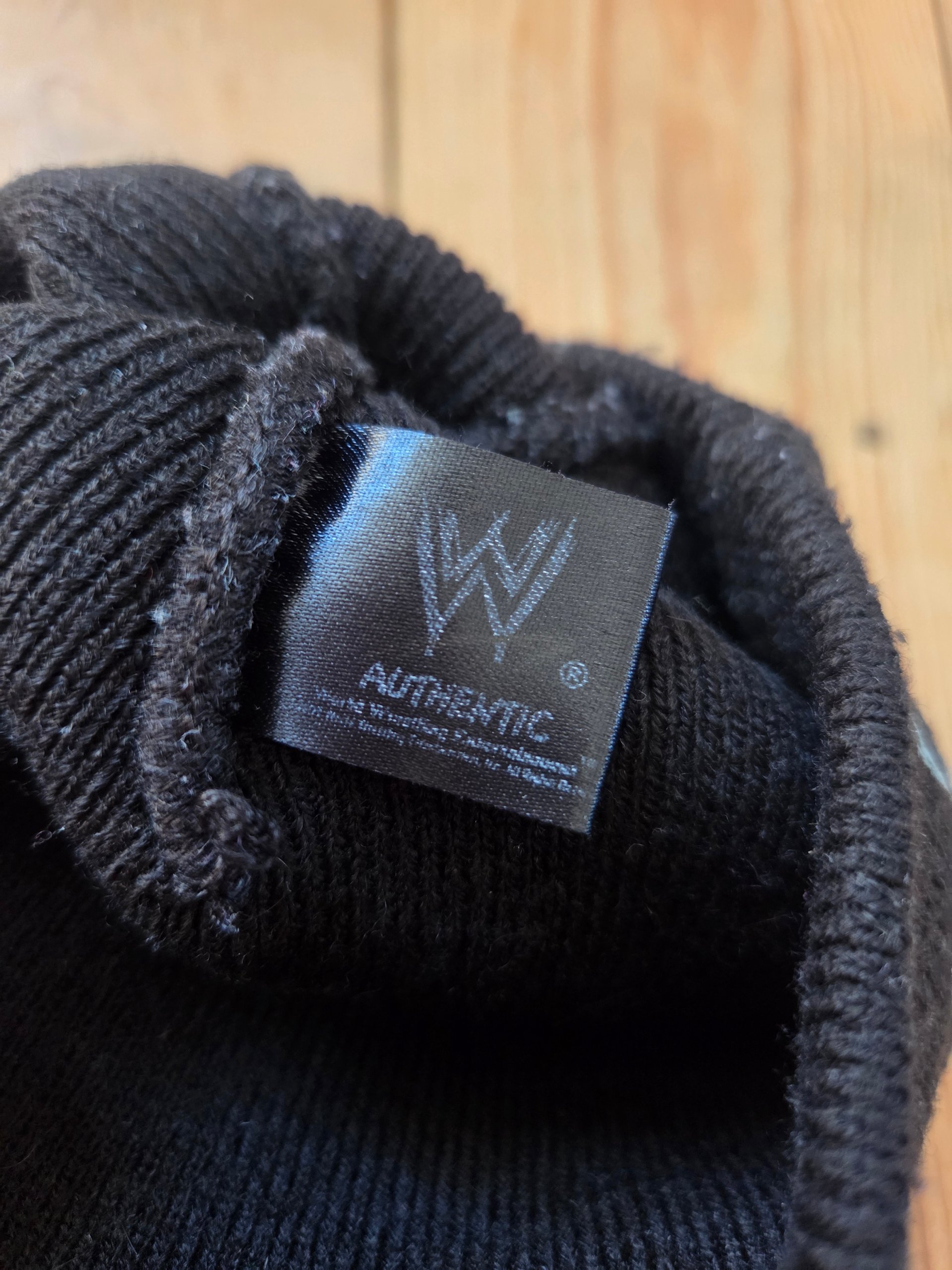 Vintage 2009 WWE Triple H King of Kings Skull & Hammers Black Beanie Hat image 4