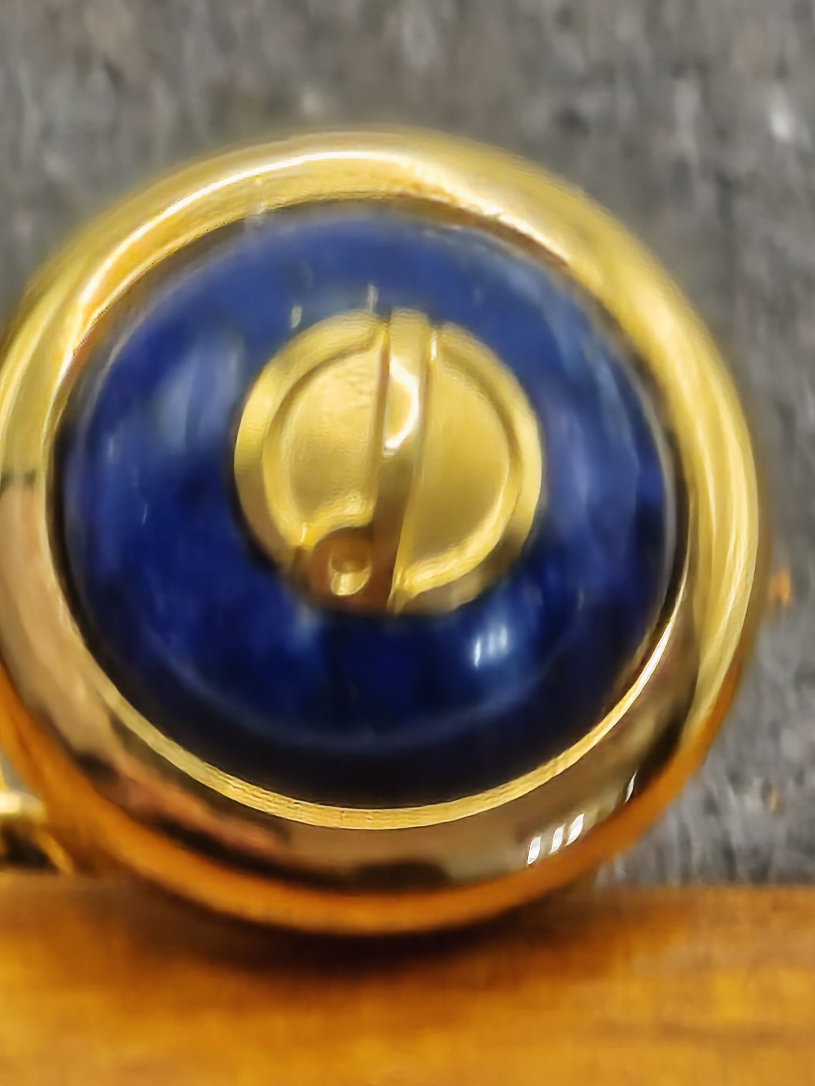 Dunhill Blue & Gold Tie Pin Men Other with Box & Certificate image 7
