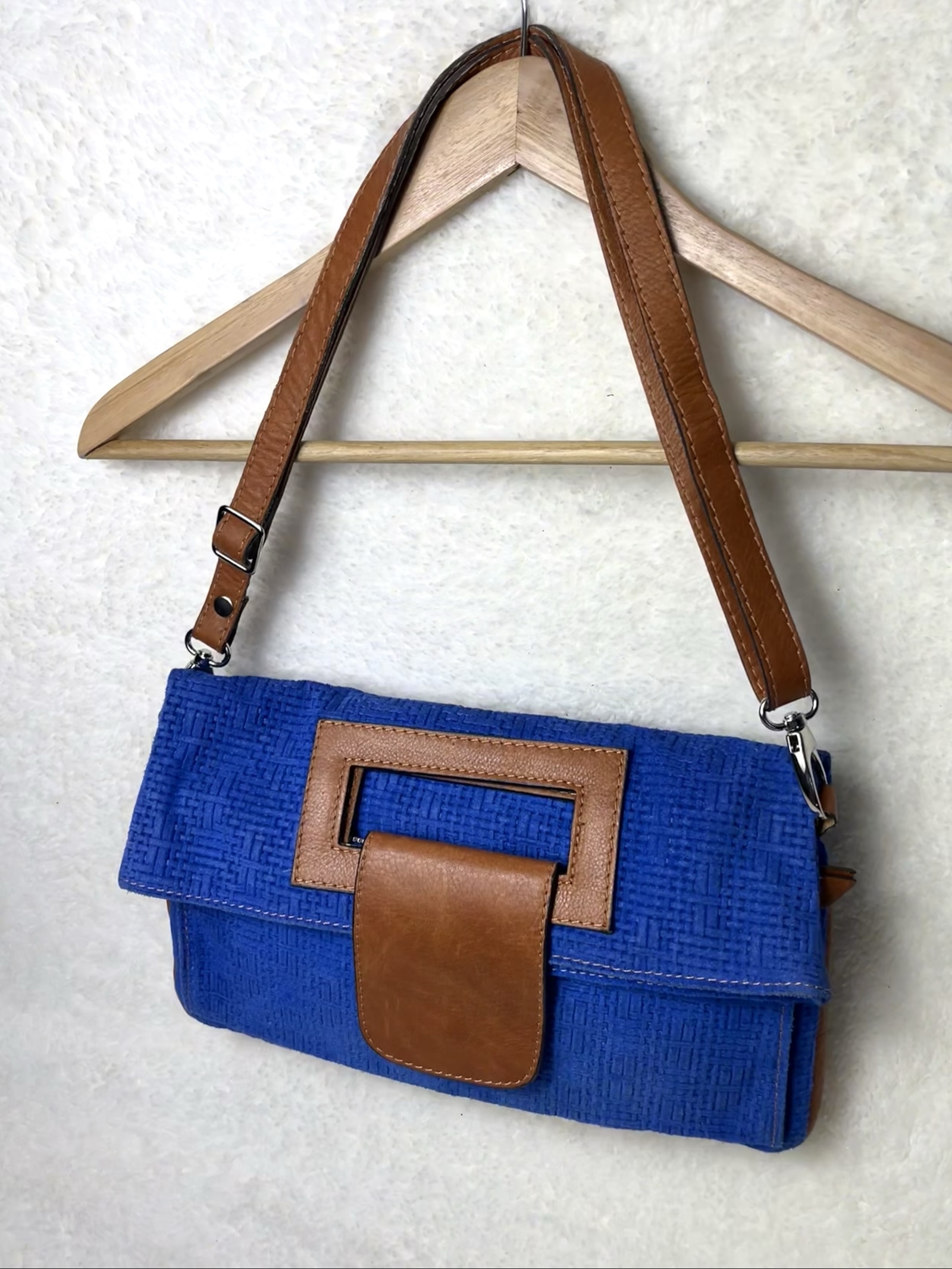 Real leather Convertible Shoulder Bag Made in Italy image 5