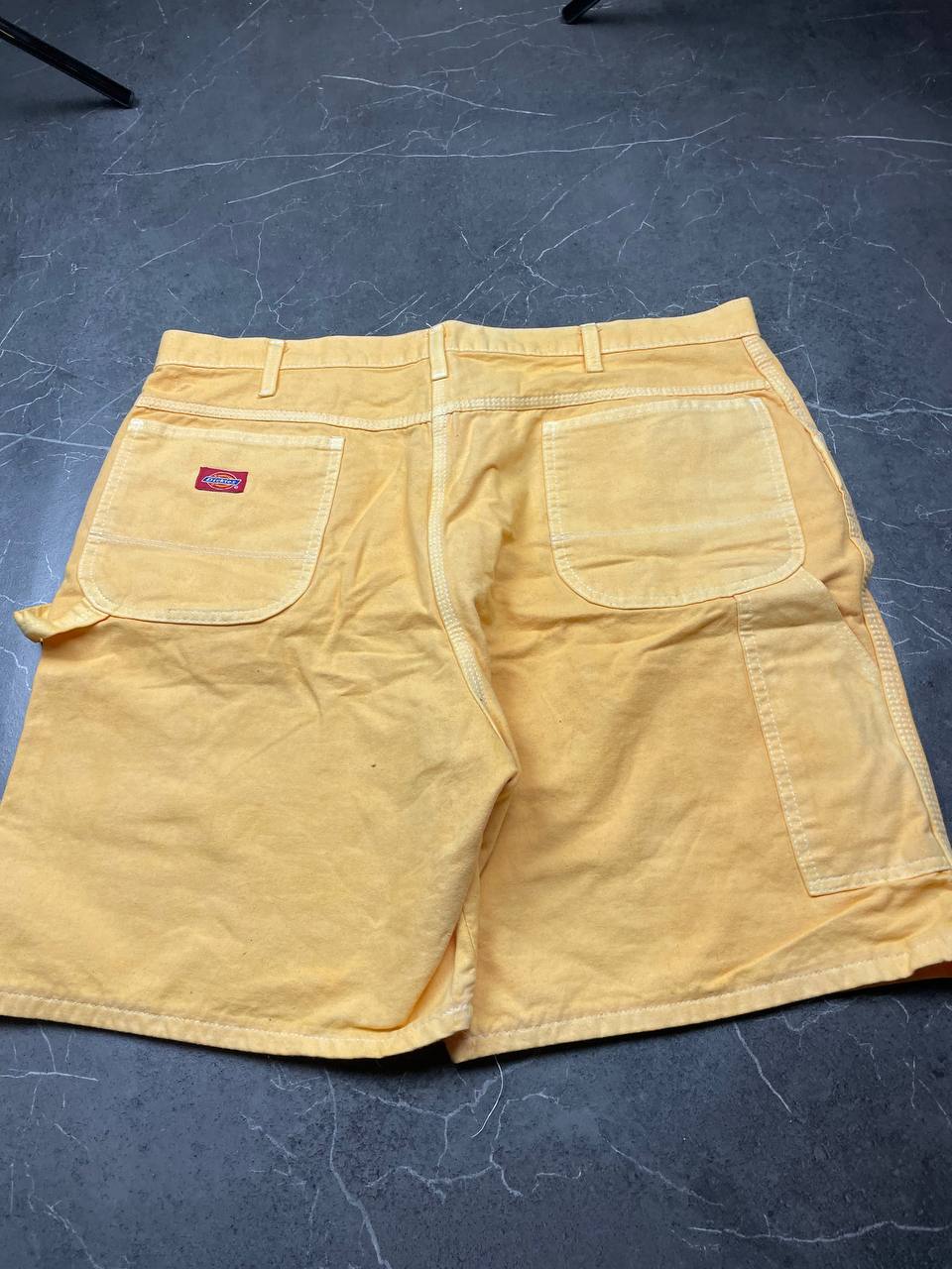 Dickies Yellow Carpenter Shorts Large Cotton Workwear