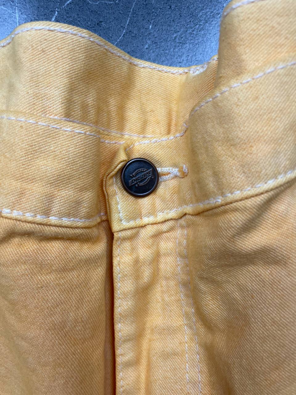 Dickies Yellow Carpenter Shorts Large Cotton Workwear image 4