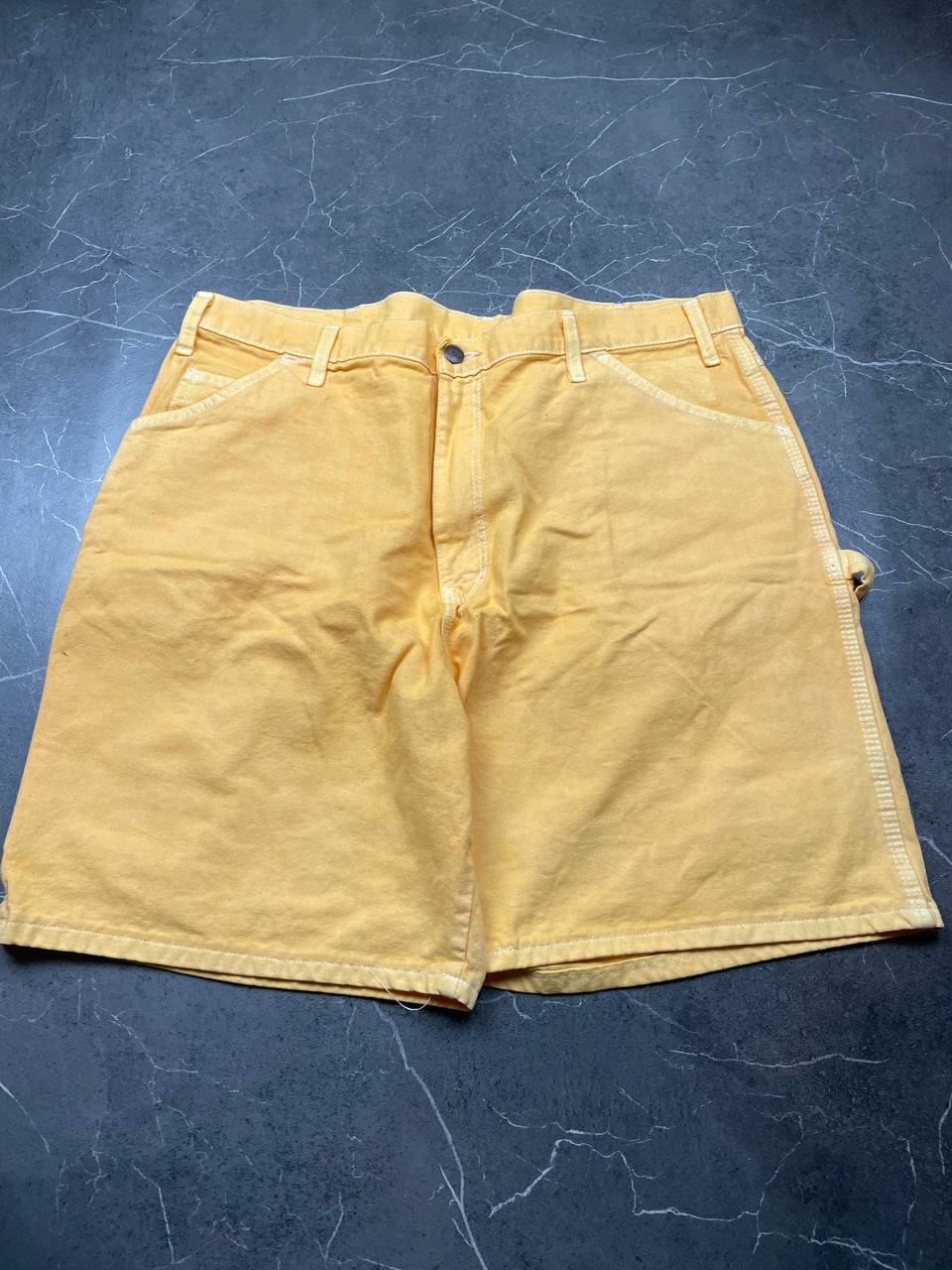 Dickies Yellow Carpenter Shorts Large Cotton Workwear image 6