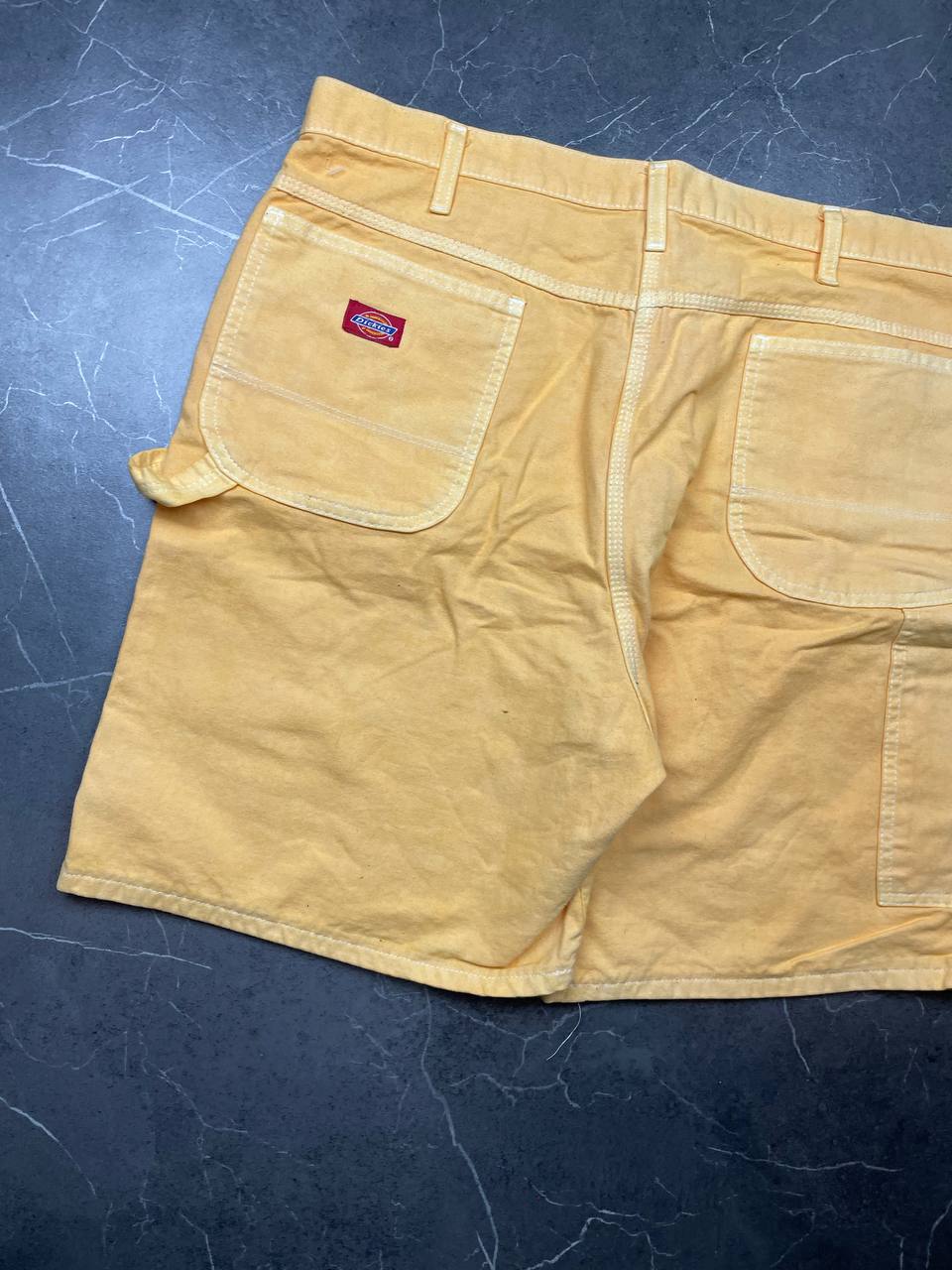 Dickies Yellow Carpenter Shorts Large Cotton Workwear image 7
