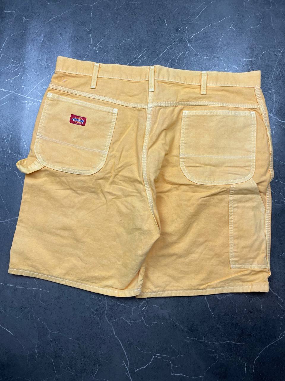Dickies Yellow Carpenter Shorts Large Cotton Workwear image 8