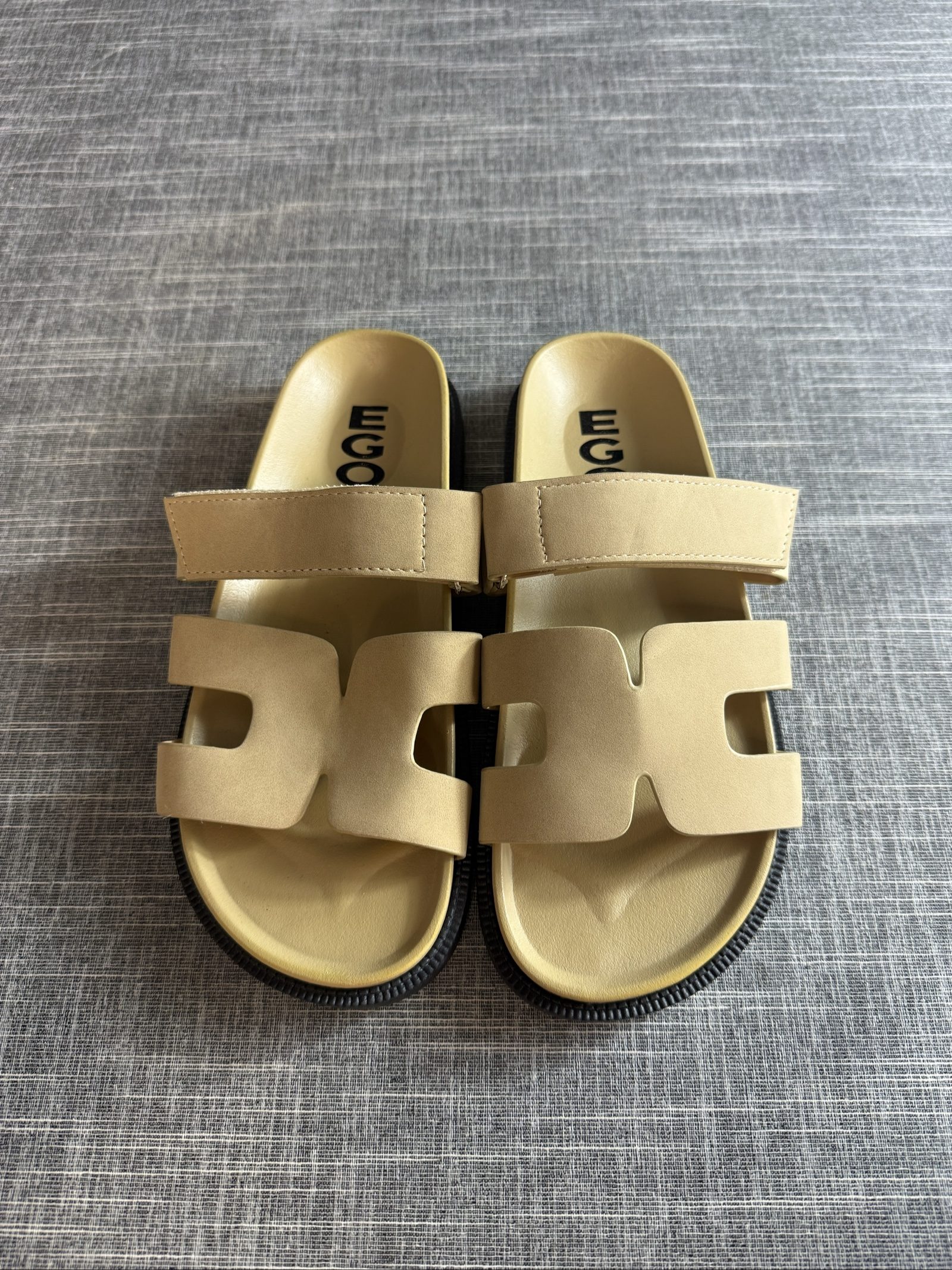 EGO Beige Sandals UK 4 Flat Comfort image 2
