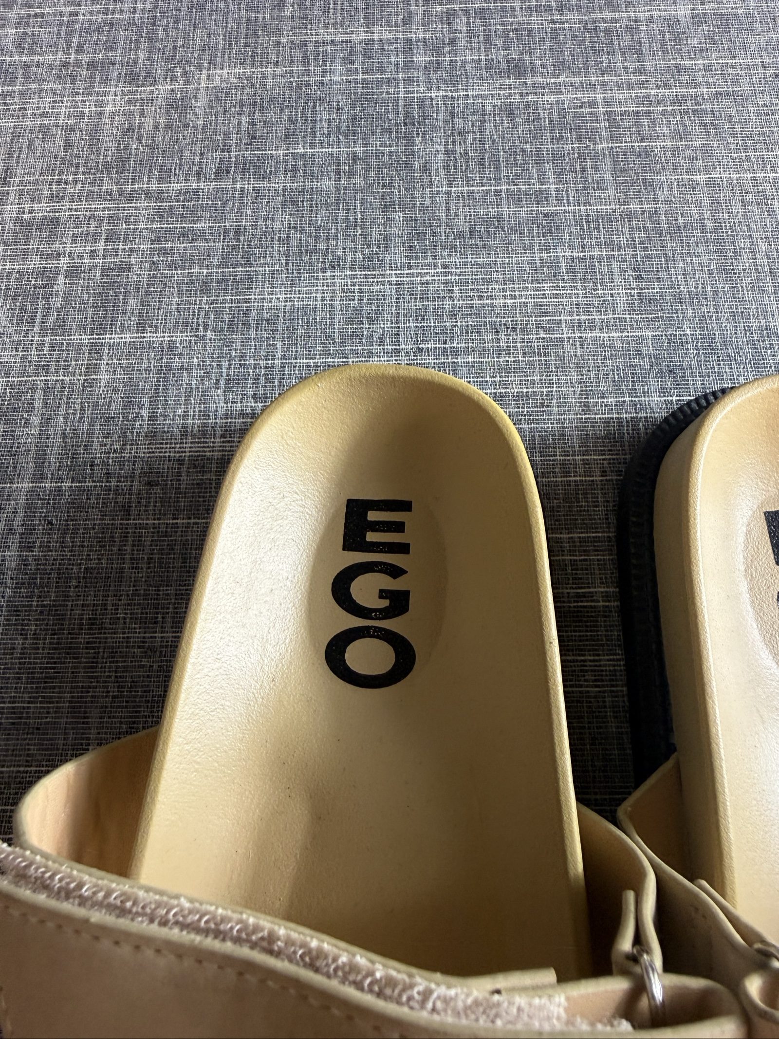 EGO Beige Sandals UK 4 Flat Comfort image 3