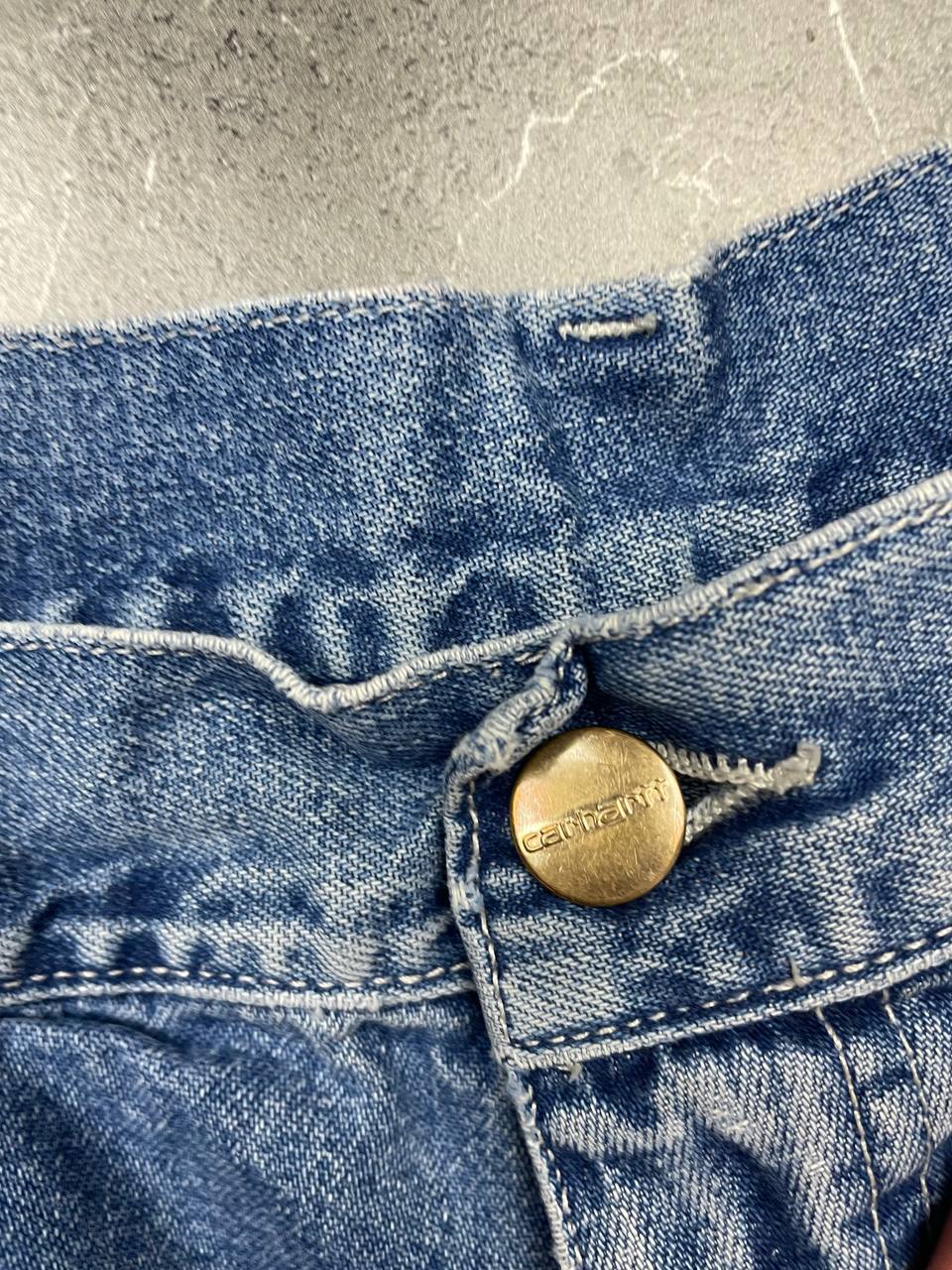 Carhartt Blue Denim Skirt Medium Workwear Style image 4