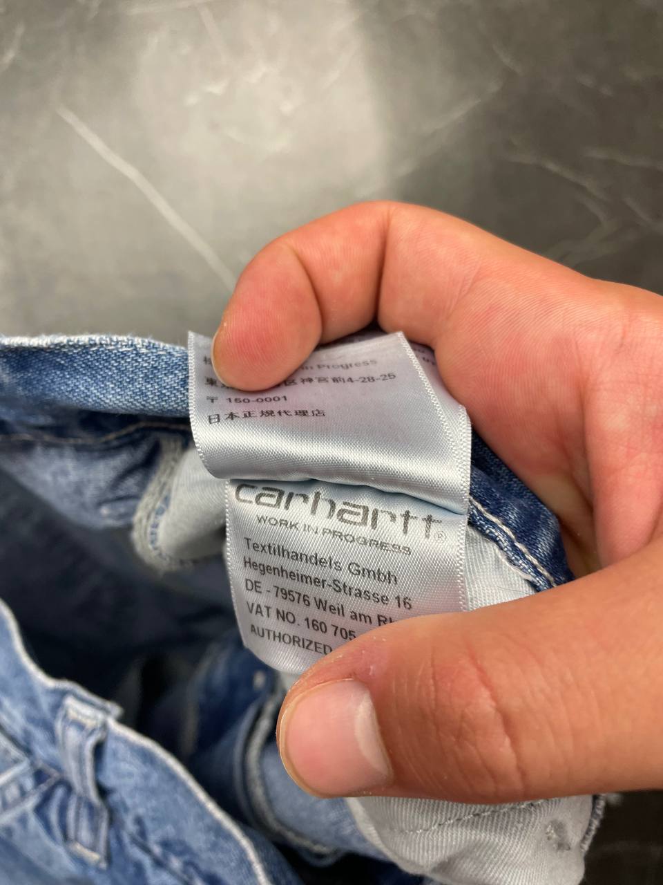 Carhartt Blue Denim Skirt Medium Workwear Style image 5