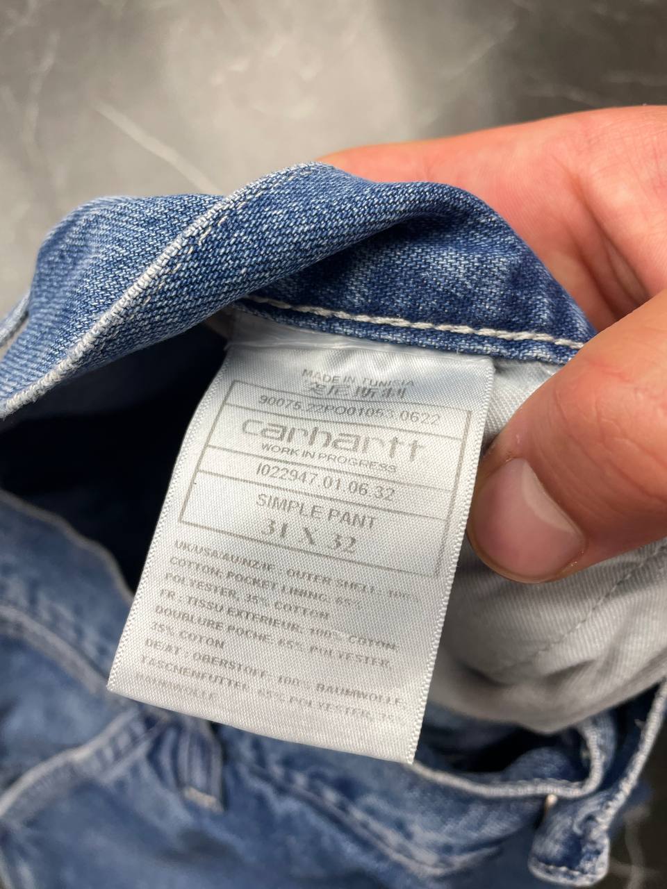 Carhartt Blue Denim Skirt Medium Workwear Style image 6