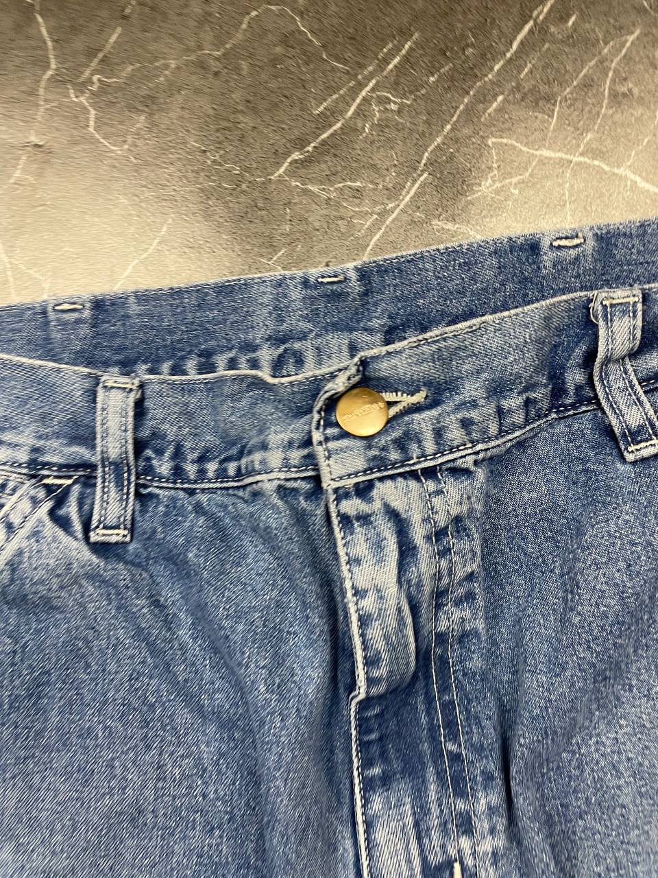 Carhartt Blue Denim Skirt Medium Workwear Style image 7