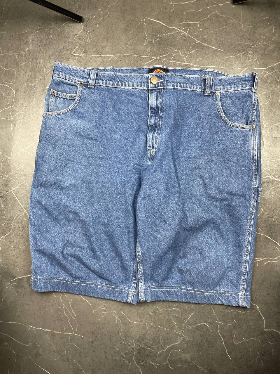 Dickies Blue Denim Carpenter Shorts Large Heavyweight Cotton Workwear image 2