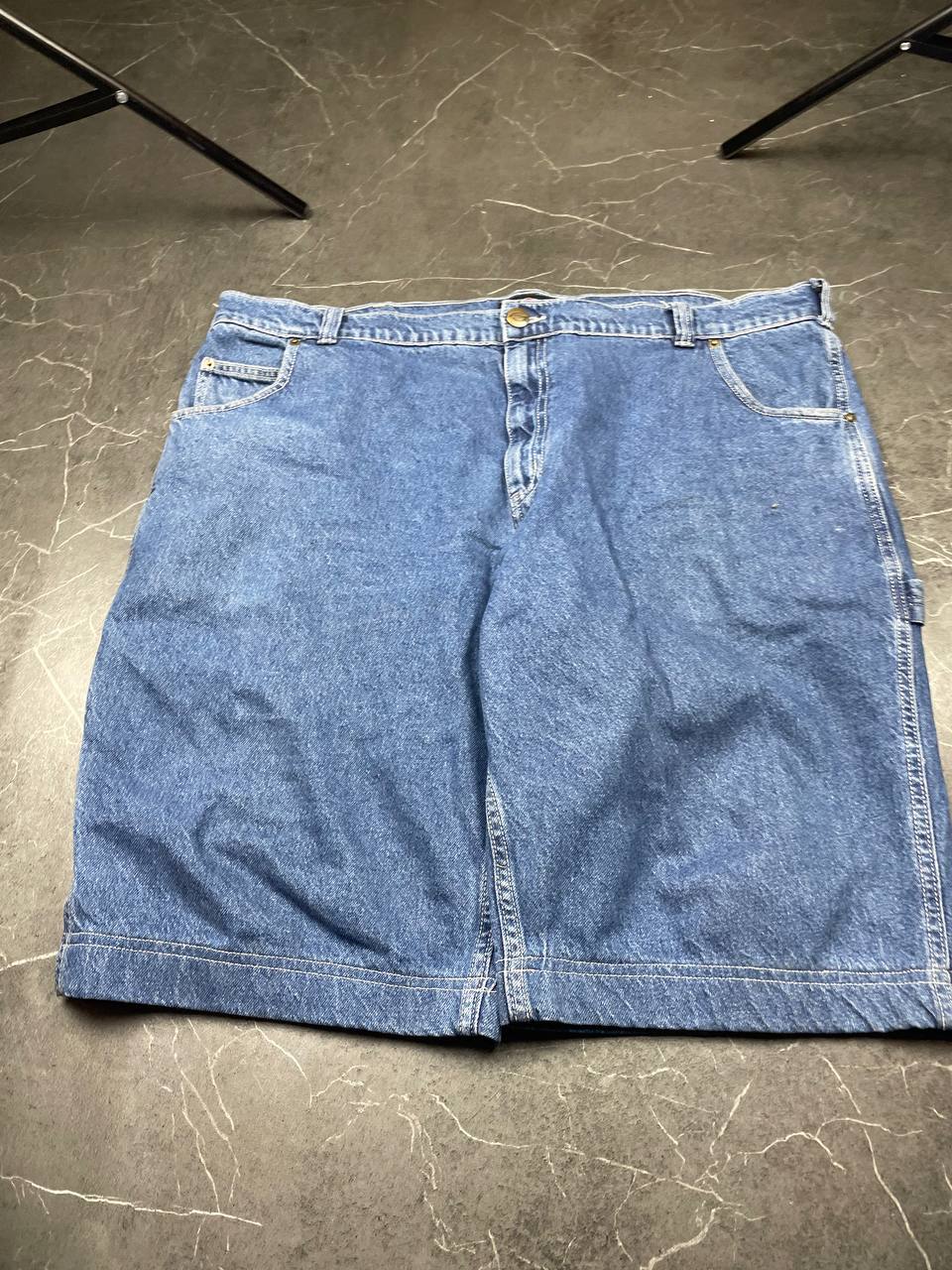 Dickies Blue Denim Carpenter Shorts Large Heavyweight Cotton Workwear image 6
