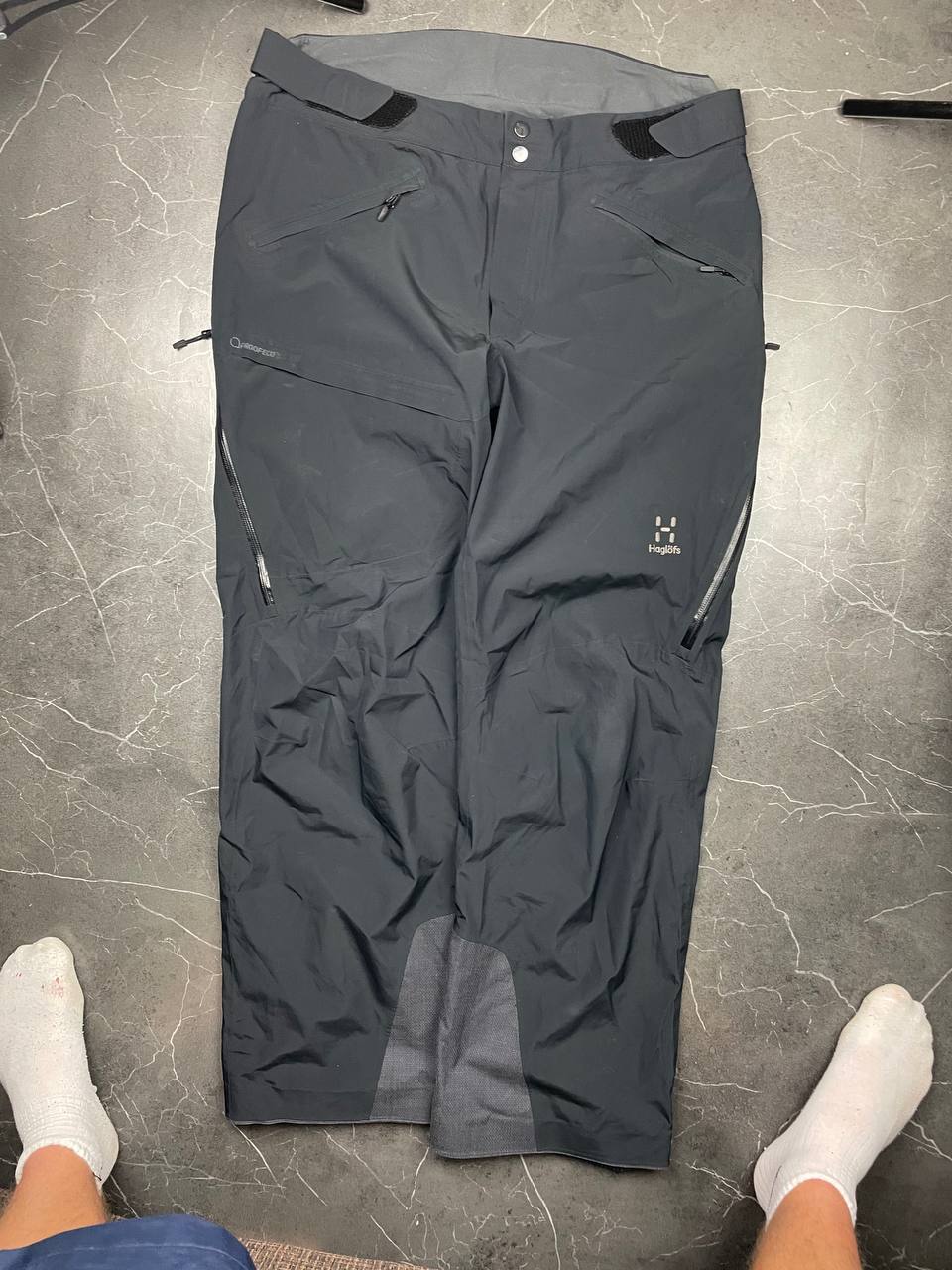 Haglöfs Black Softshell Waterproof Outdoor Trousers Large