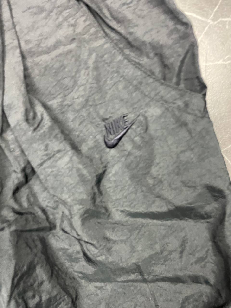 Nike Black Nylon Lined Track Pants Medium Elastic Waist image 9