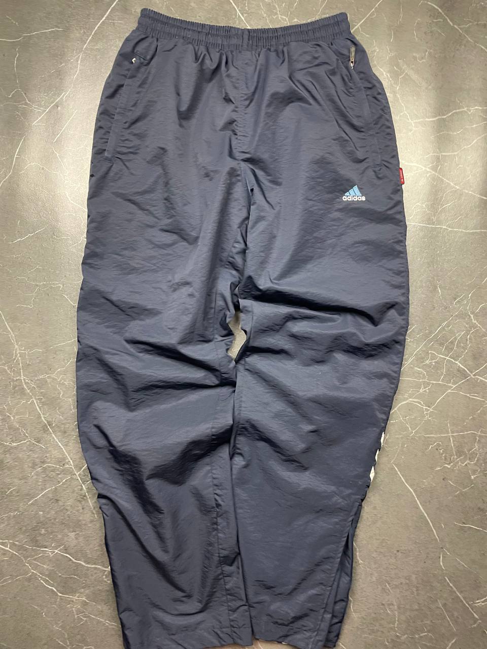 Adidas Navy & Blue Tracksuit Medium Lightweight Full Zip Jacket & Pants image 2