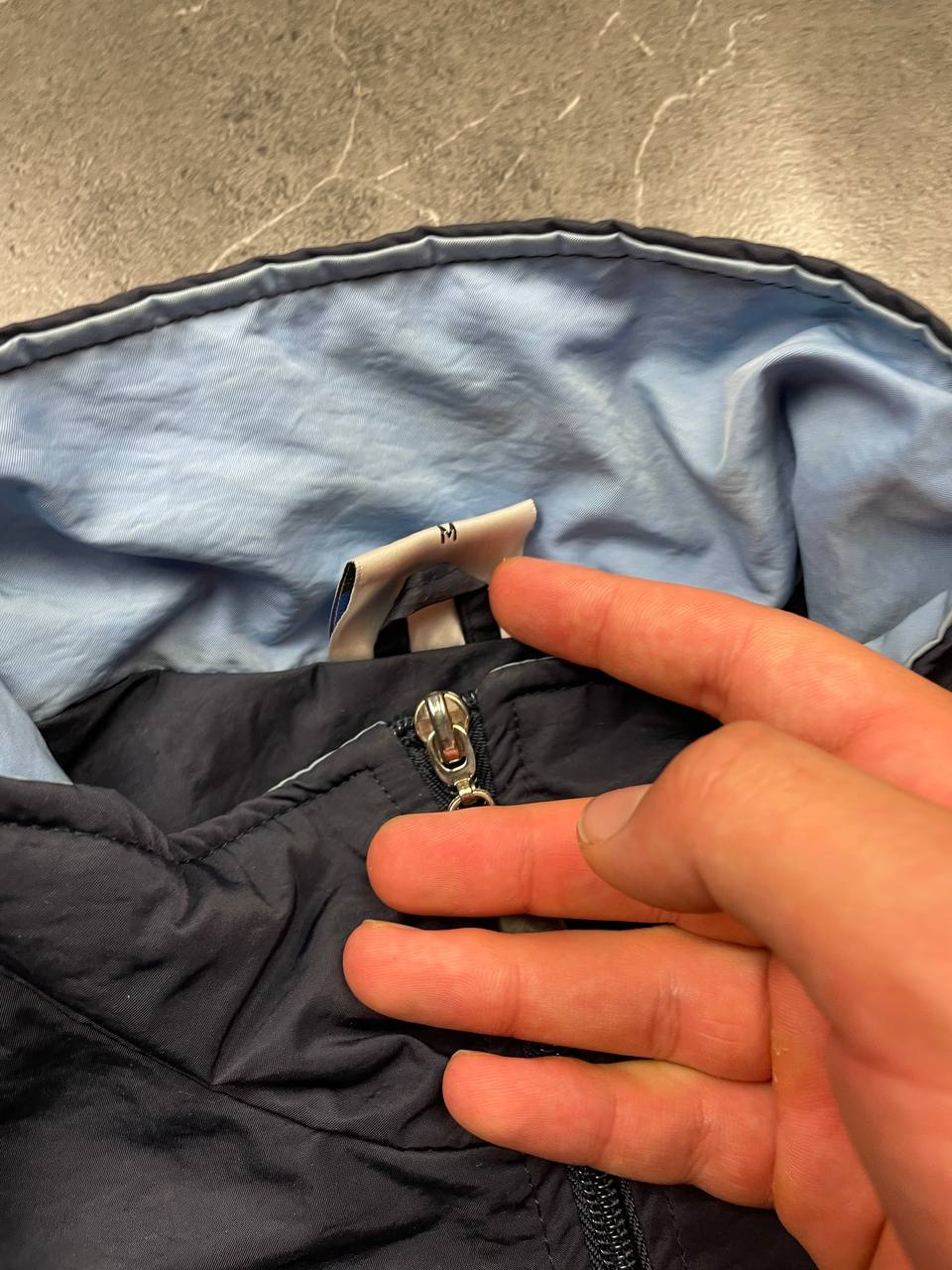 Adidas Navy & Blue Tracksuit Medium Lightweight Full Zip Jacket & Pants image 9
