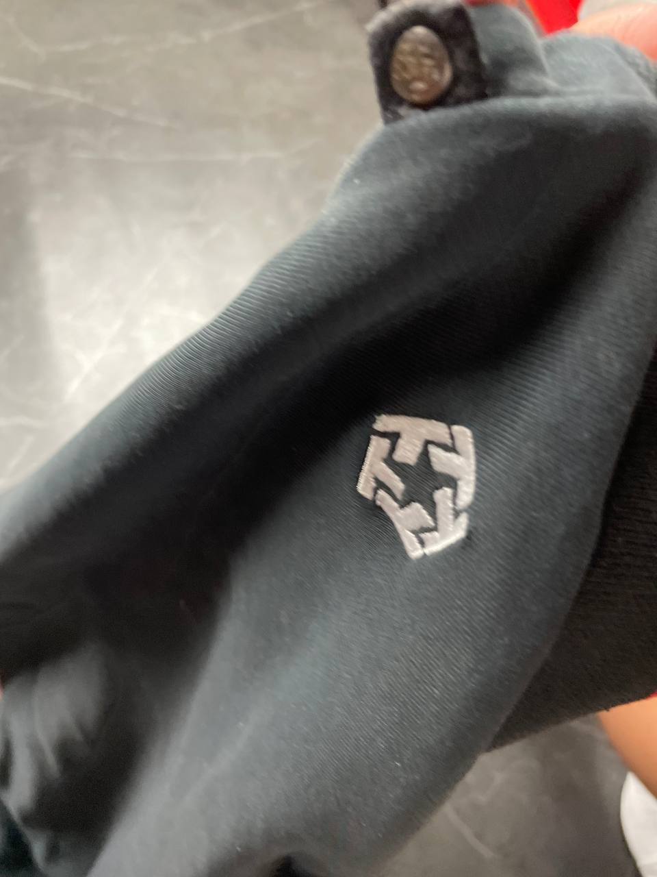 Secret Society Black & Red Crewneck Sweatshirt Large with Embroidered Logo image 3