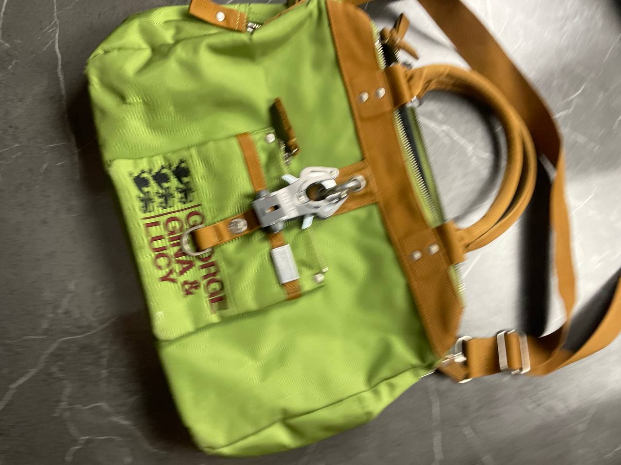 George Gina & Lucy Green & Brown Shoulder Bag Medium image 8