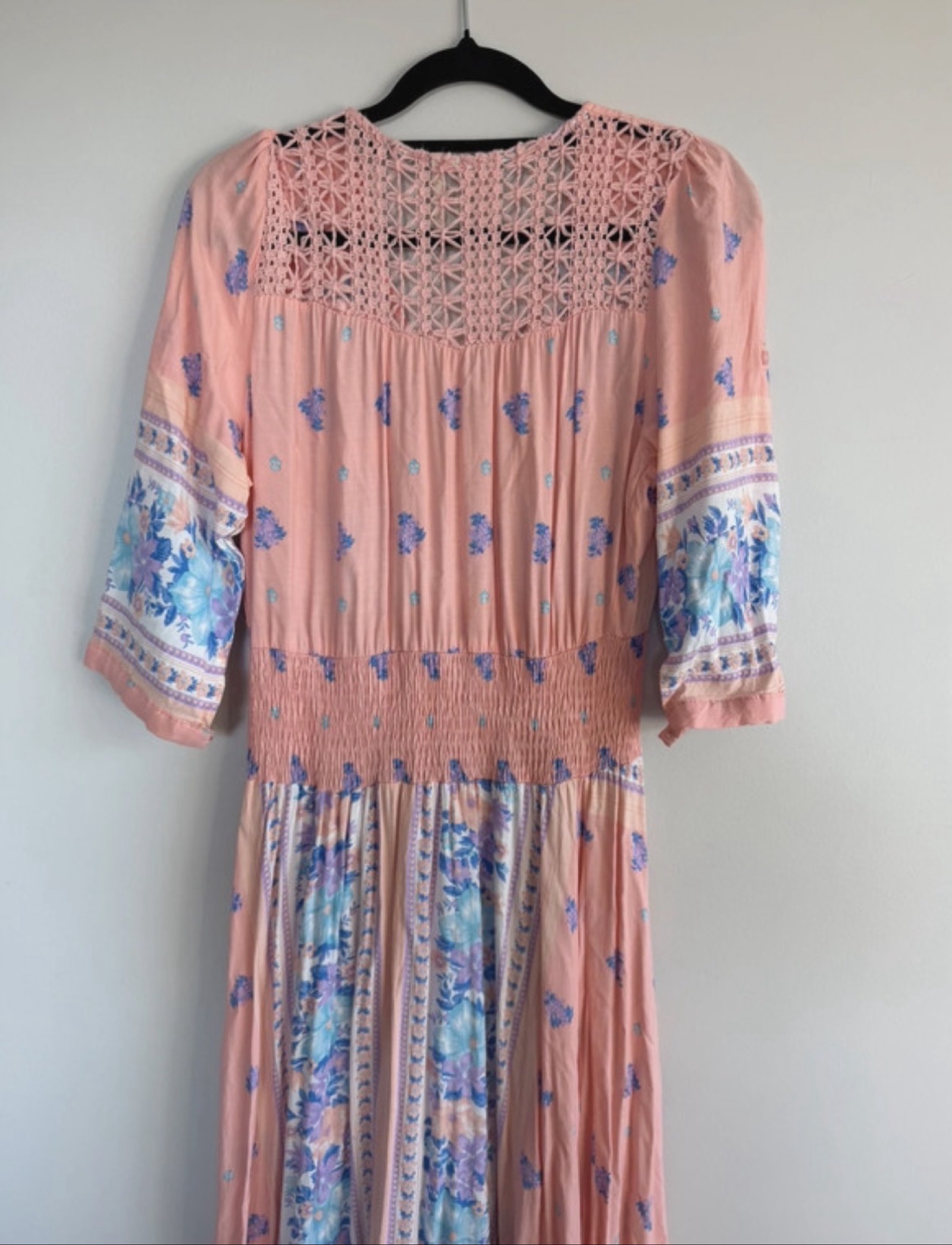 Jaase Pink & Blue Floral Maxi Dress Medium image 4