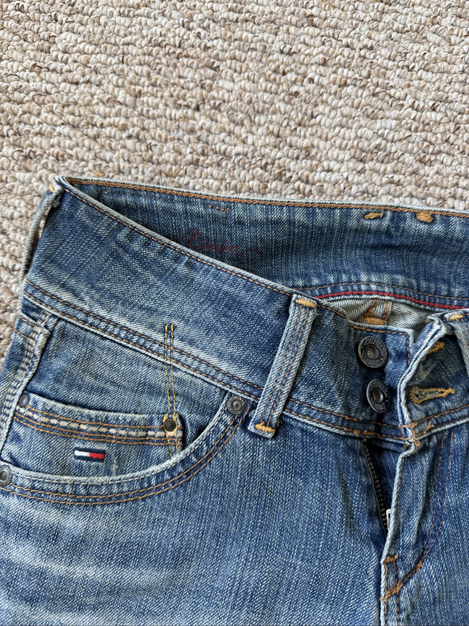Tommy Hilfiger Blue Denim Sonora Skinny Jeans W26 L34 image 2
