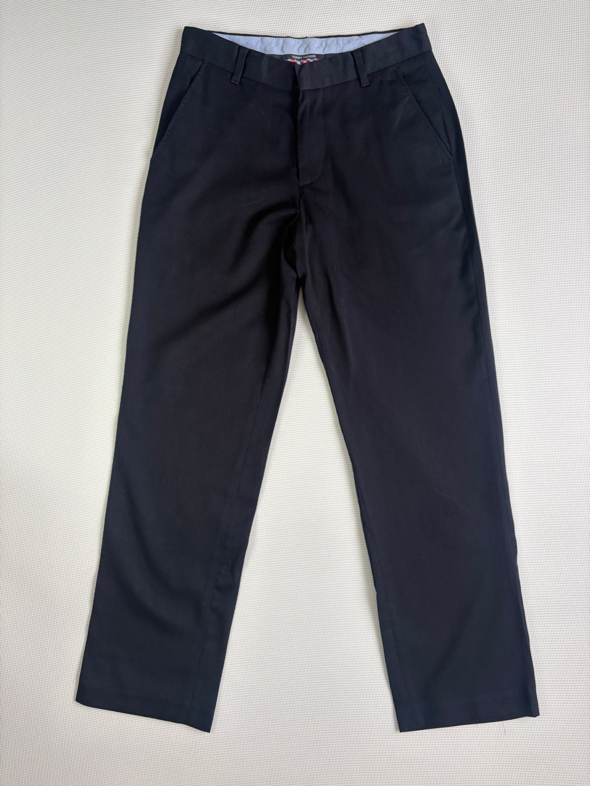 Tommy Hilfiger Boys Trousers Navy Smart Size 14 Wool Blend School Formal