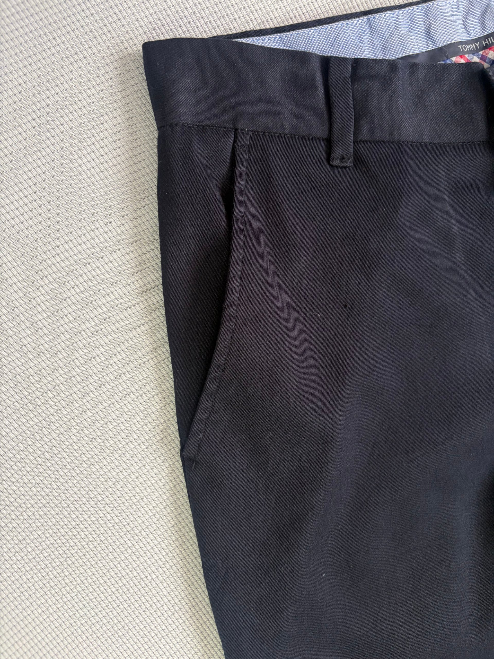 Tommy Hilfiger Boys Trousers Navy Smart Size 14 Wool Blend School Formal image 2