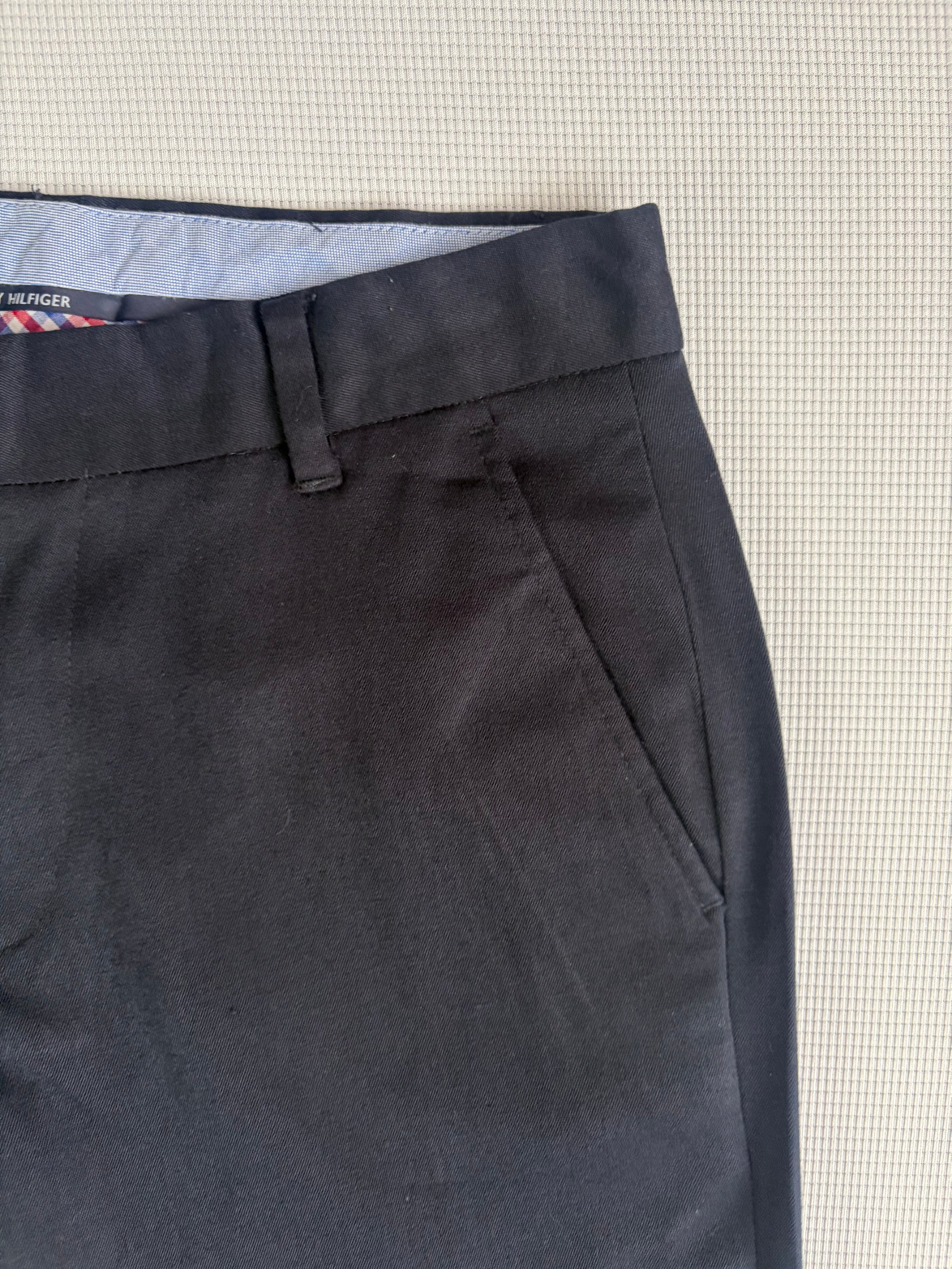 Tommy Hilfiger Boys Trousers Navy Smart Size 14 Wool Blend School Formal image 3
