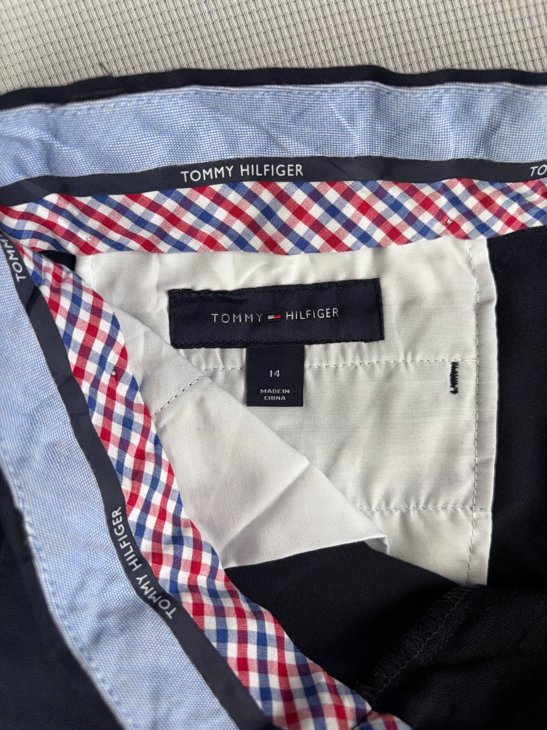 Tommy Hilfiger Boys Trousers Navy Smart Size 14 Wool Blend School Formal image 4