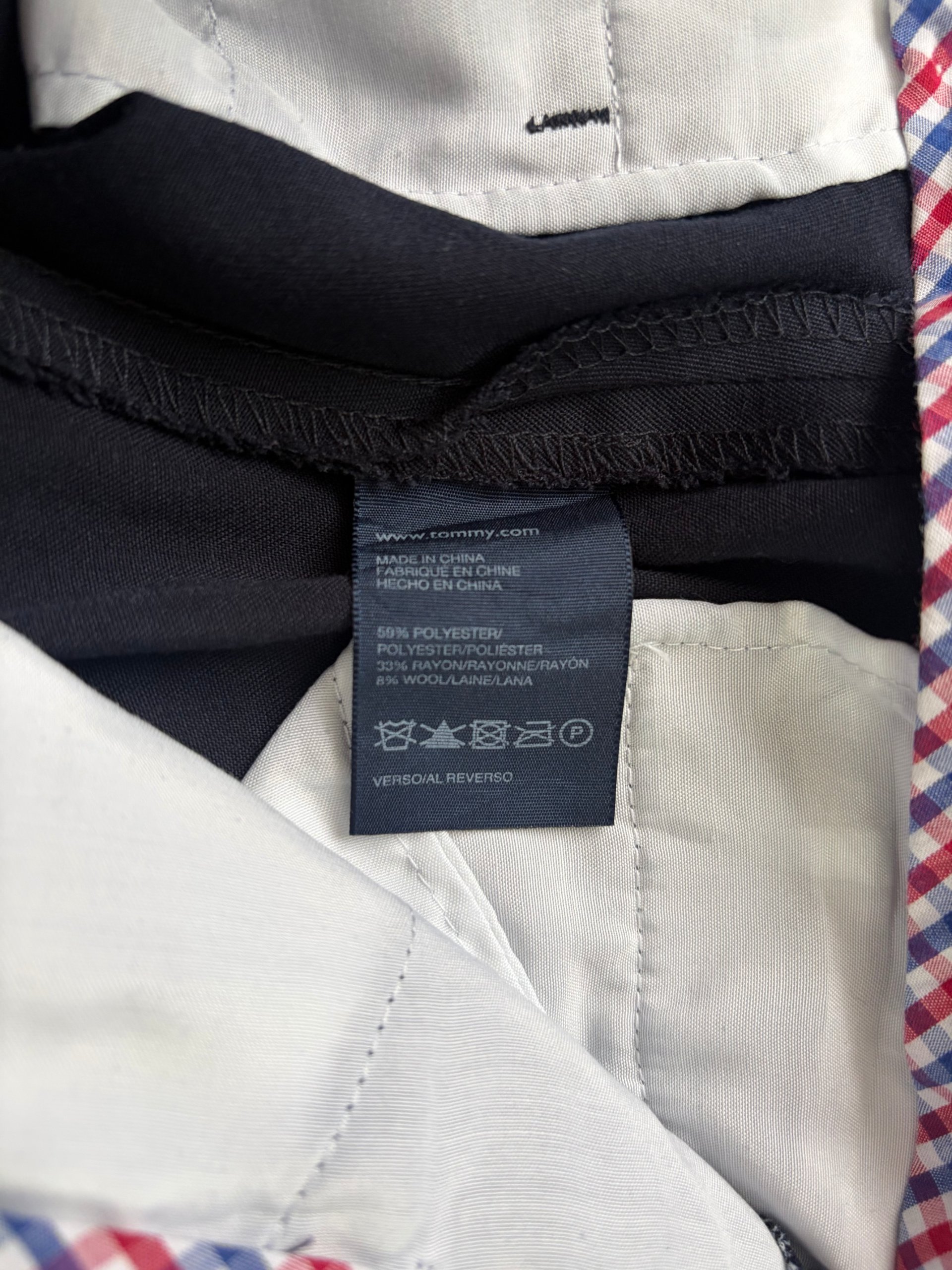 Tommy Hilfiger Boys Trousers Navy Smart Size 14 Wool Blend School Formal image 5