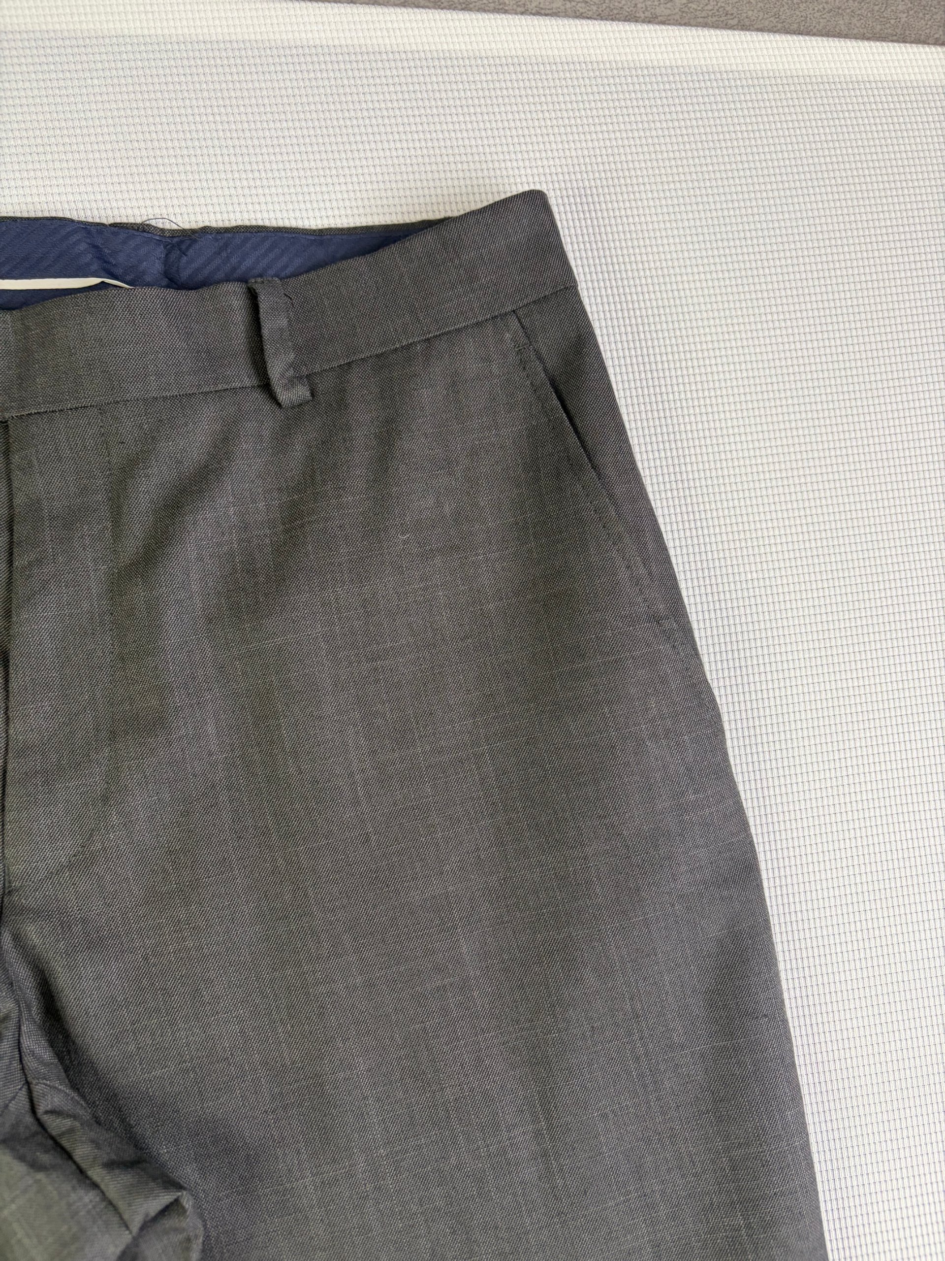 Tommy Hilfiger Trousers Grey Wool Blend Smart Flat Front Men's W32 L32 Formal image 4