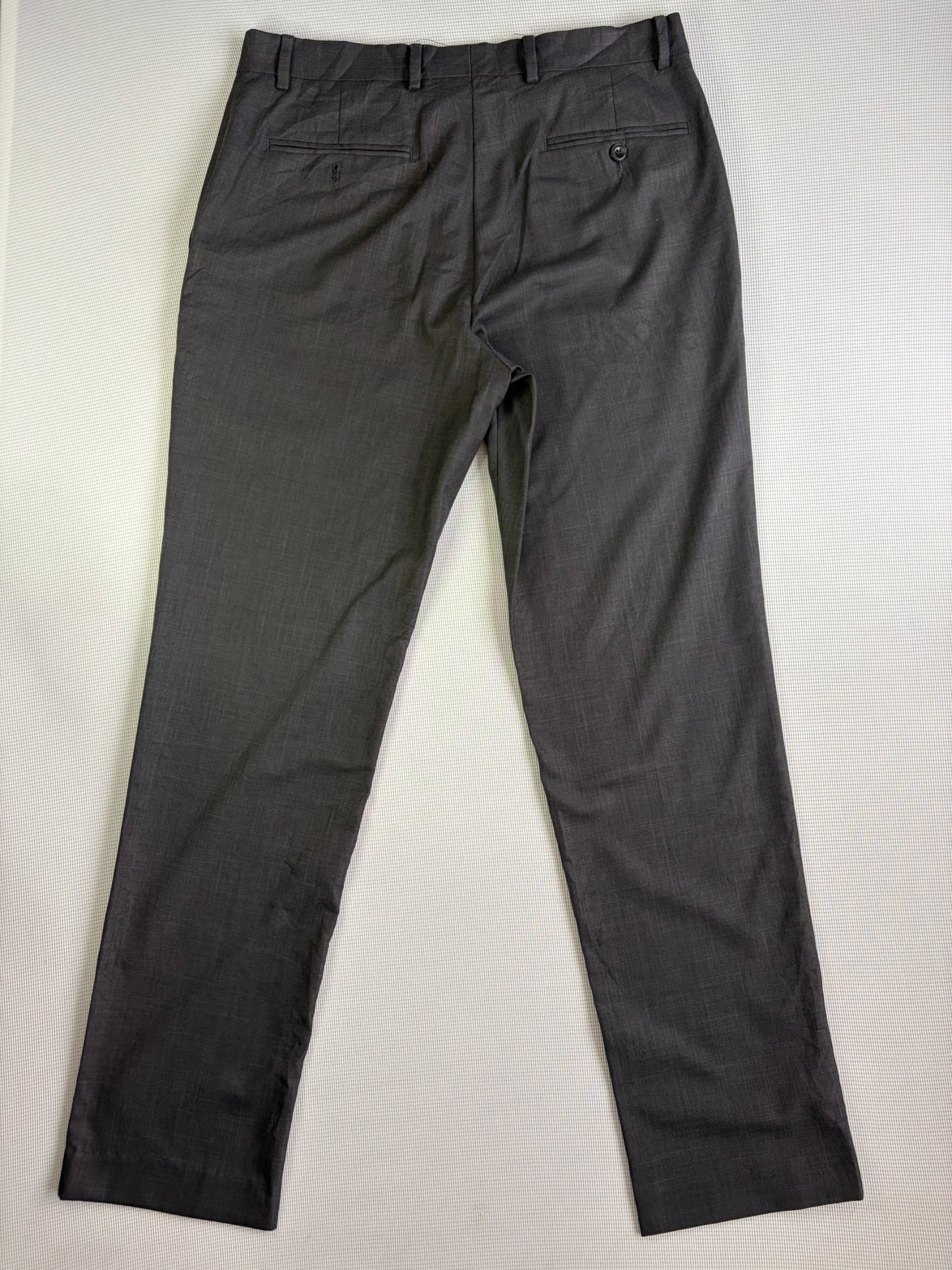 Tommy Hilfiger Trousers Grey Wool Blend Smart Flat Front Men's W32 L32 Formal image 7