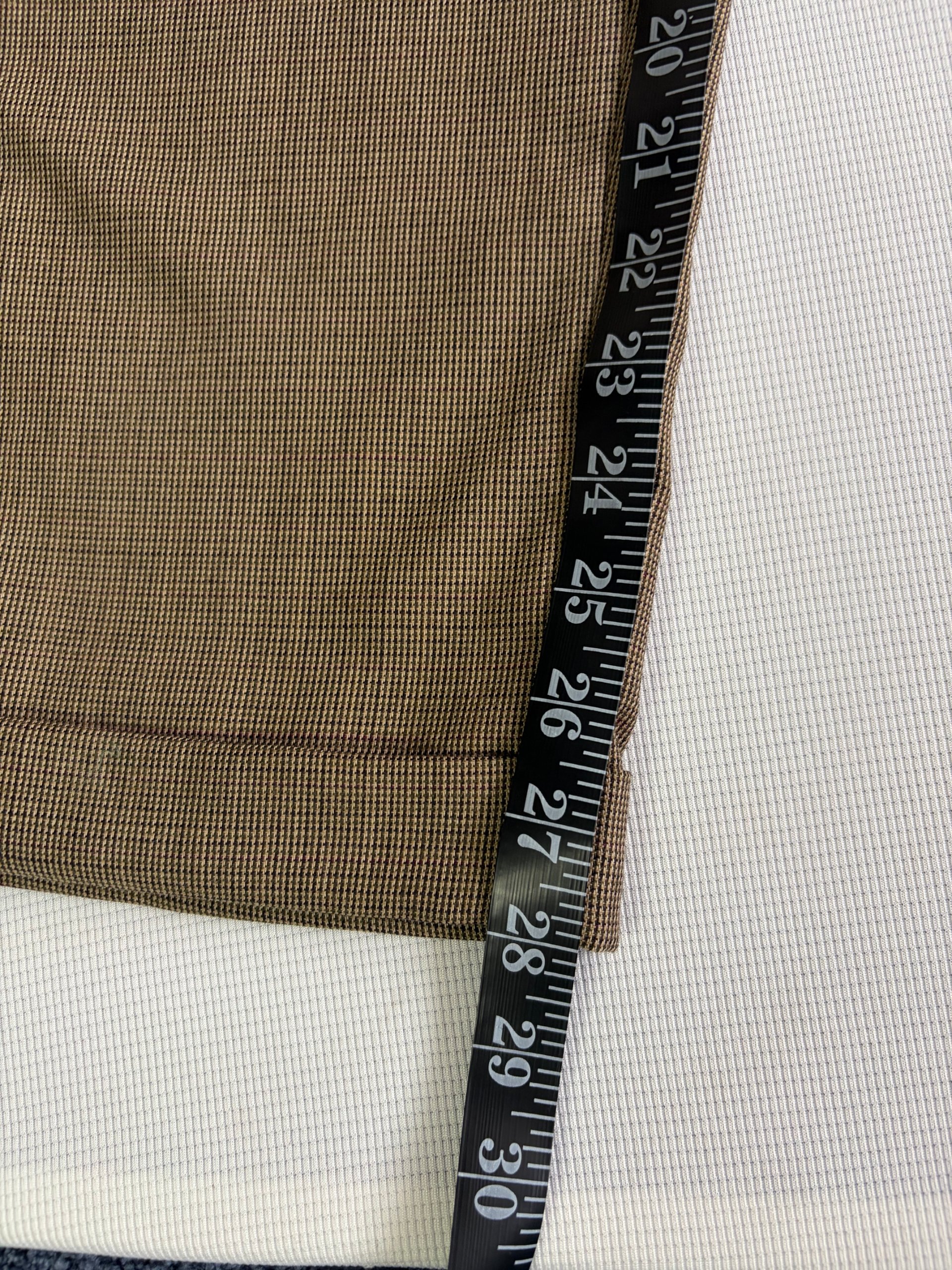 Tommy Hilfiger Trousers Brown Houndstooth Pleated Men's W40 L28 Old Money image 7