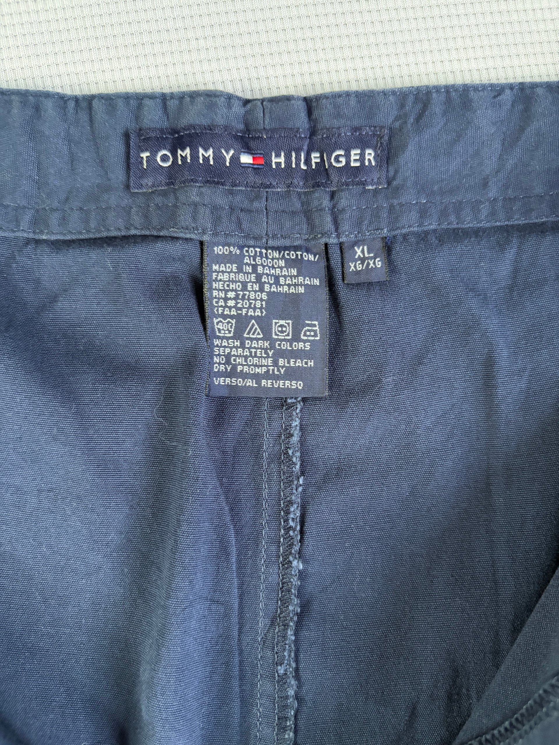 Tommy Hilfiger Trousers Navy Relaxed Fit Mens Size XL Y2K Nautical image 5