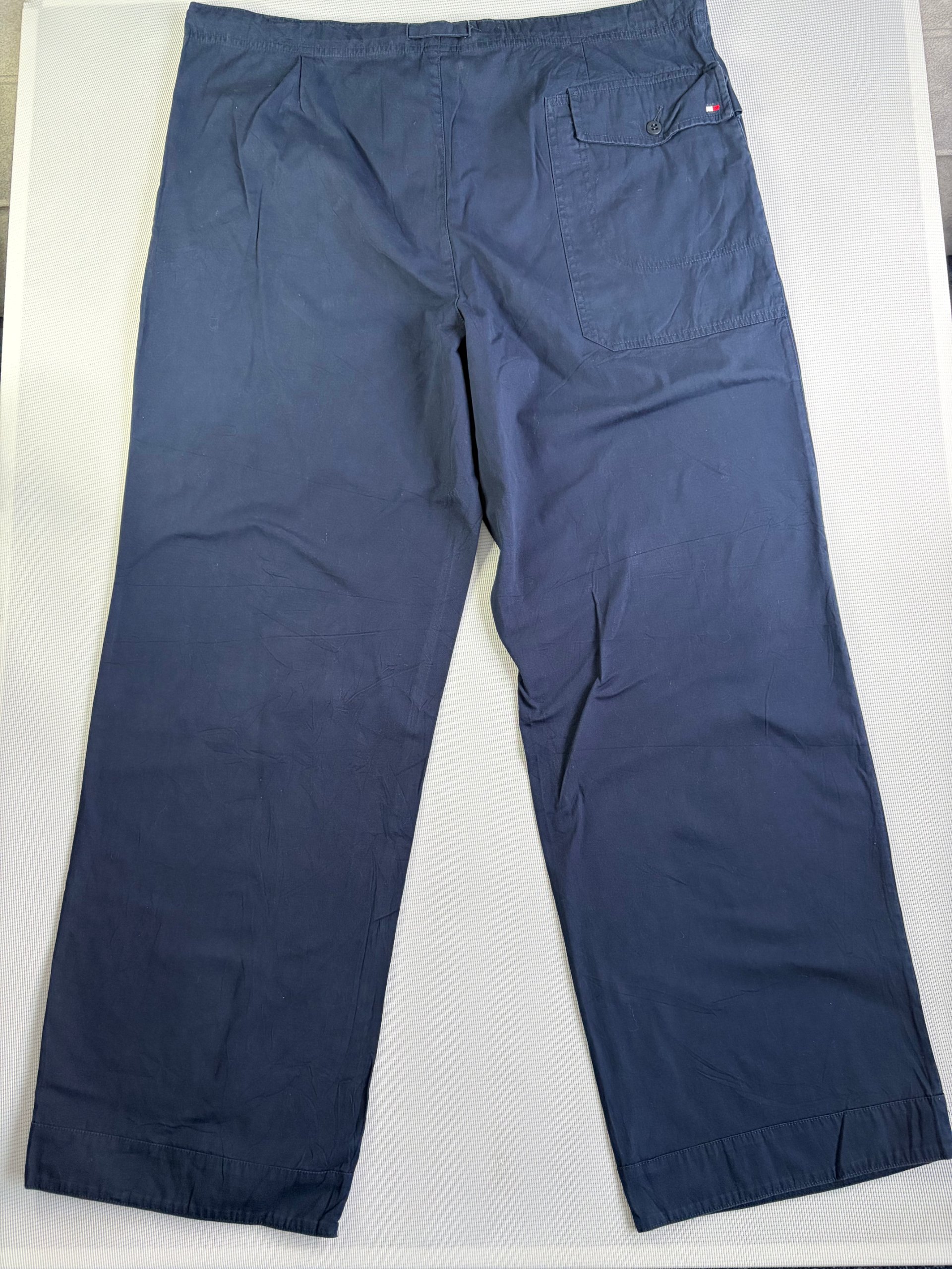 Tommy Hilfiger Trousers Navy Relaxed Fit Mens Size XL Y2K Nautical image 7