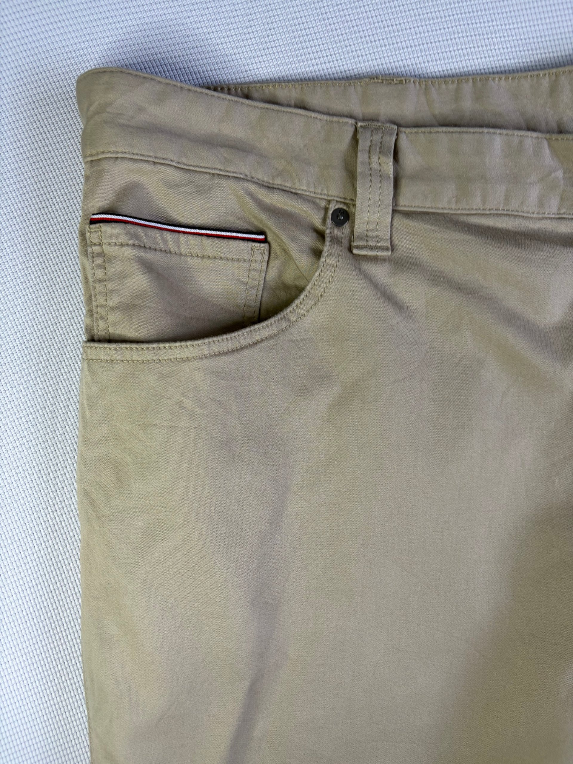 Tommy Hilfiger Trousers Beige Straight Fit Mens Size 46/29 Big Tall image 2
