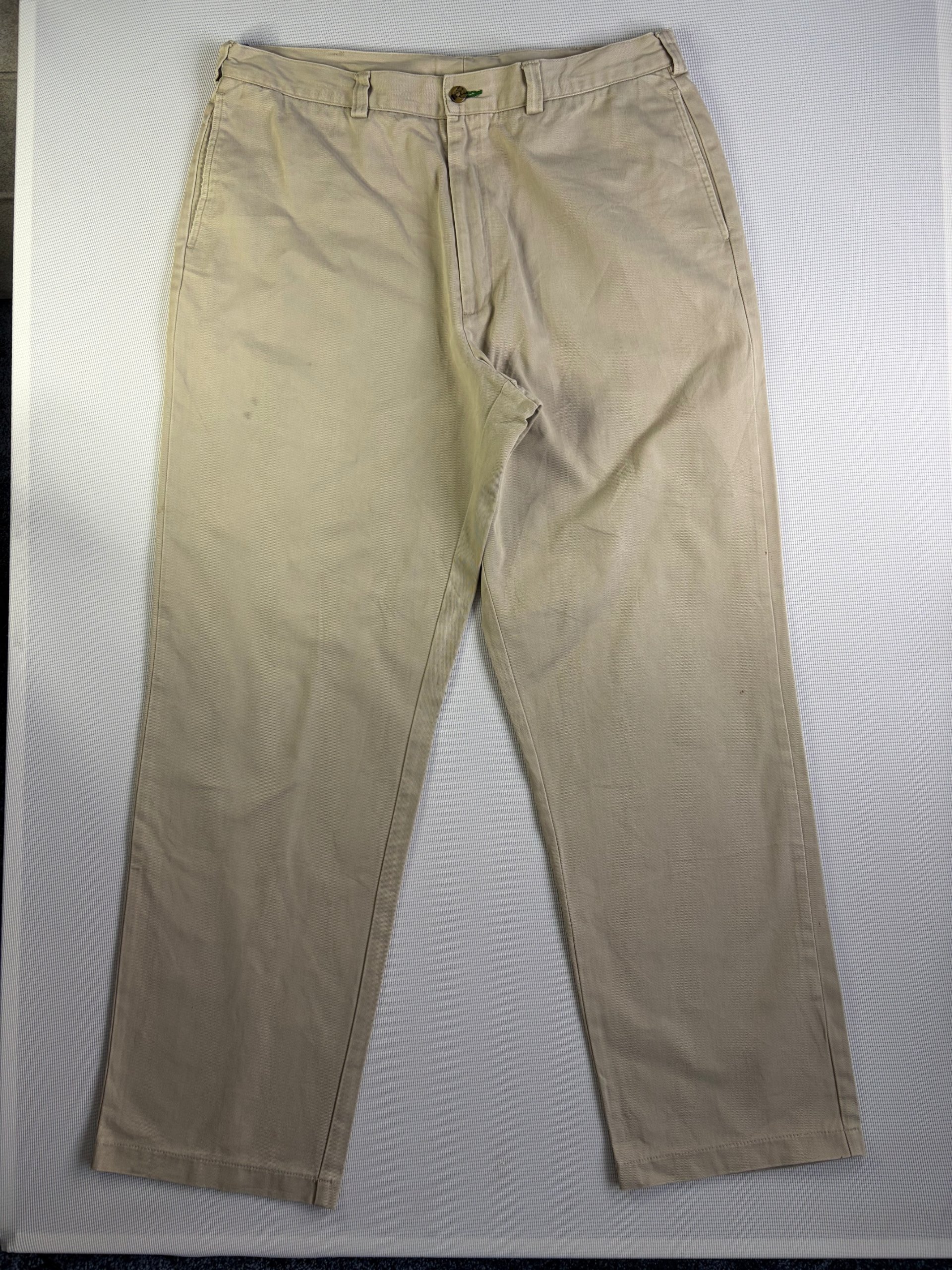 Gap Beige Cotton Twill Chinos 38 Relaxed Fit